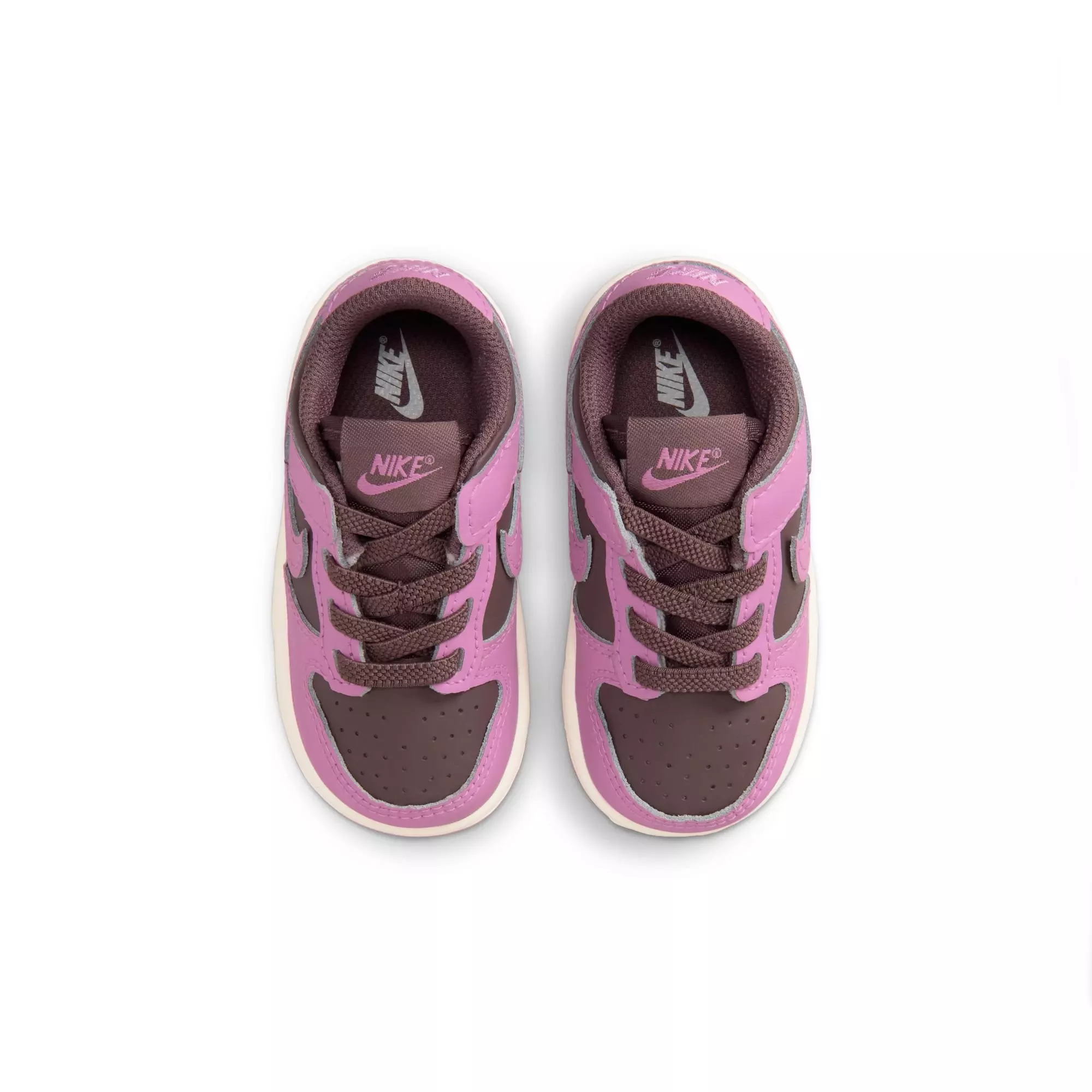 Nike Dunk Low "Tattoo/Lt Magenta/Pale Ivory" Toddler Girls' Shoe - BROWN/PINK
