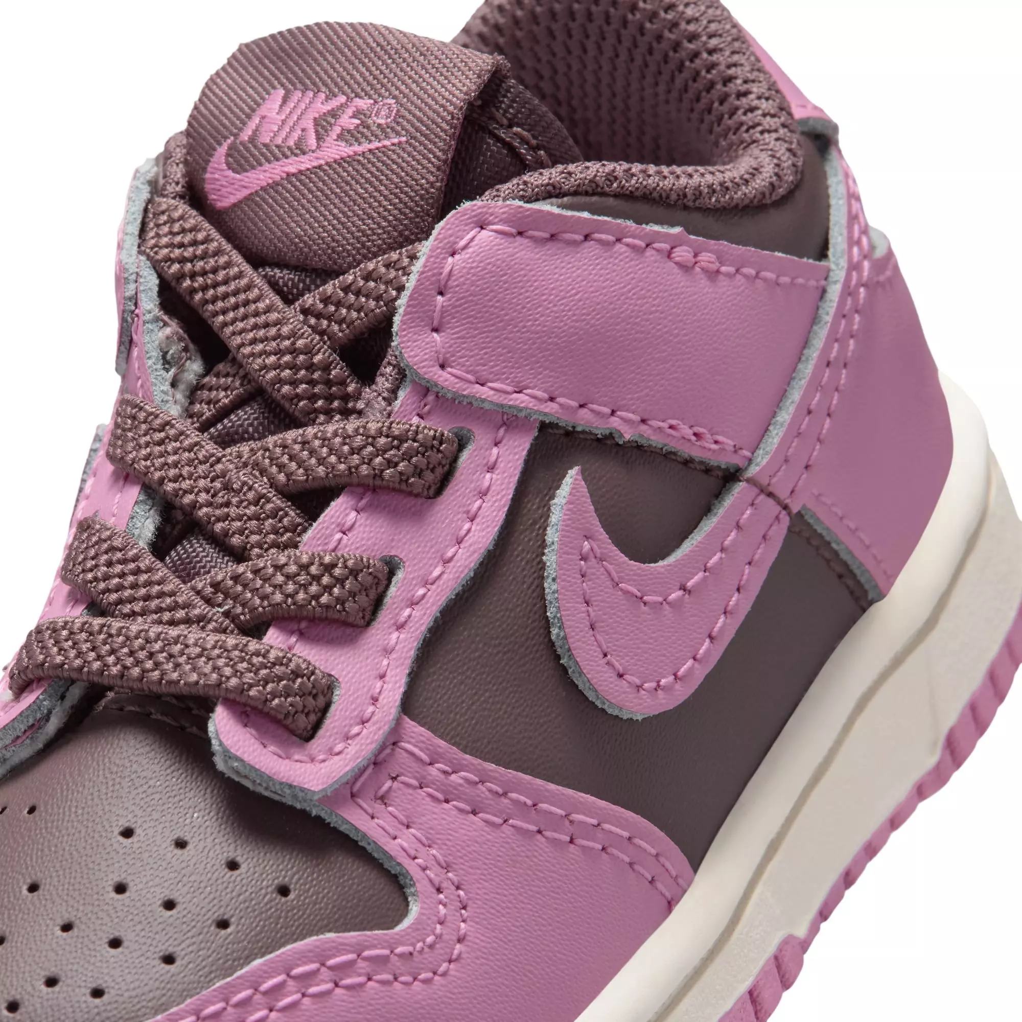 Nike Dunk Low "Tattoo/Lt Magenta/Pale Ivory" Toddler Girls' Shoe - BROWN/PINK