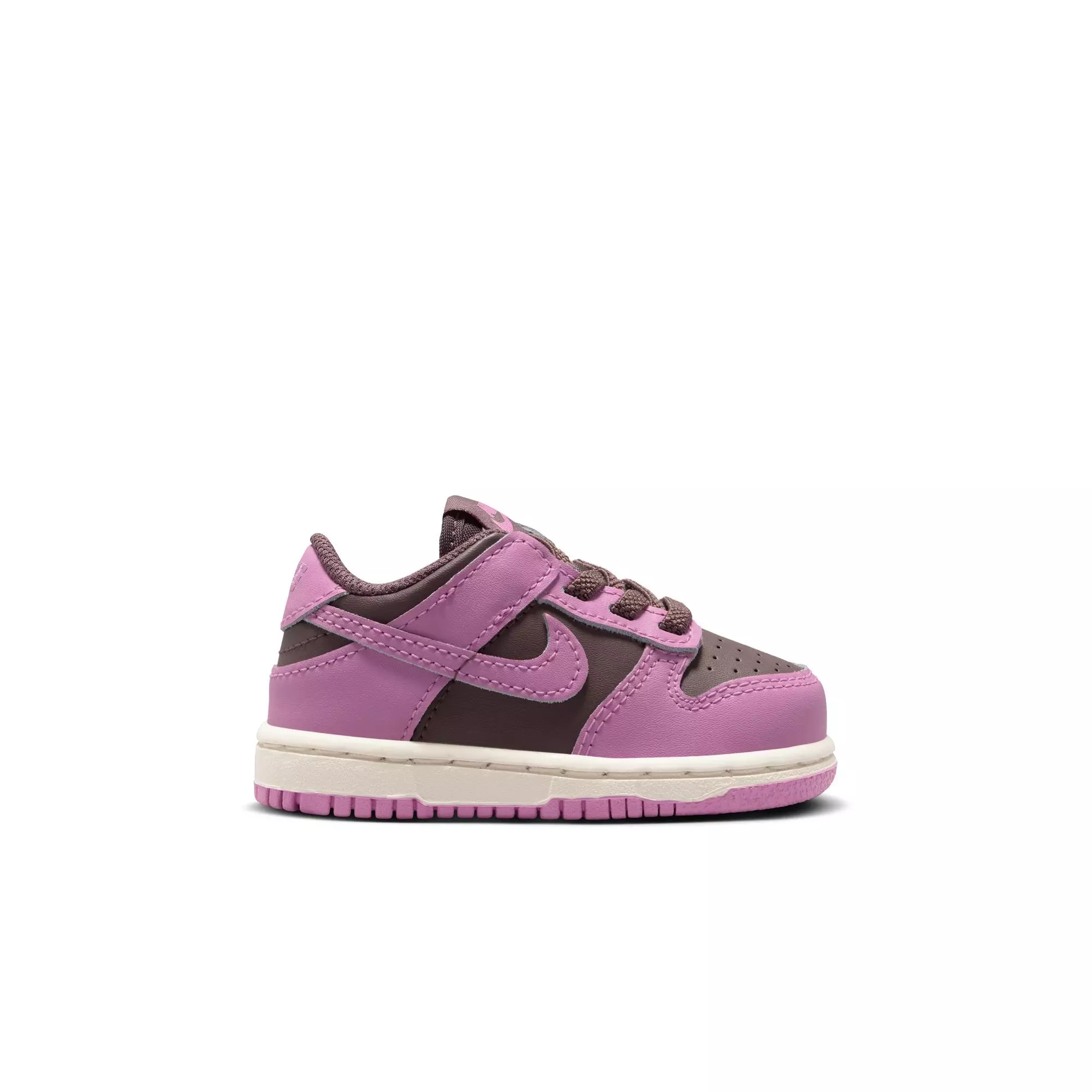 Nike Dunk Low "Tattoo/Lt Magenta/Pale Ivory" Toddler Girls' Shoe - BROWN/PINK