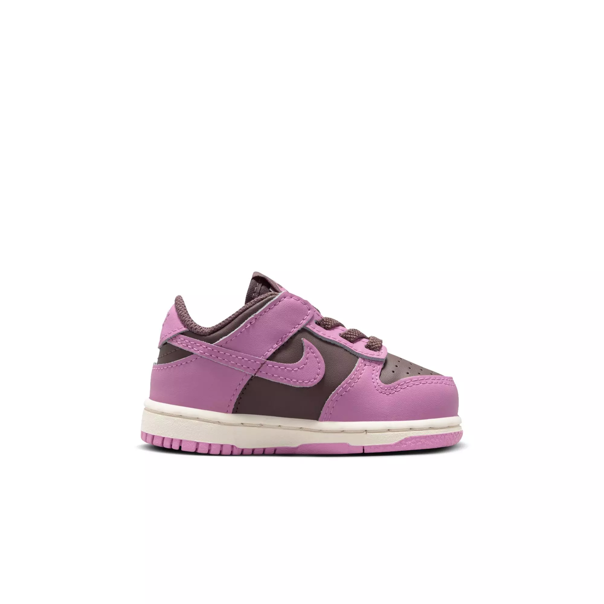 Nike Dunk Low "Tattoo/Lt Magenta/Pale Ivory" Toddler Girls' Shoe - BROWN/PINK