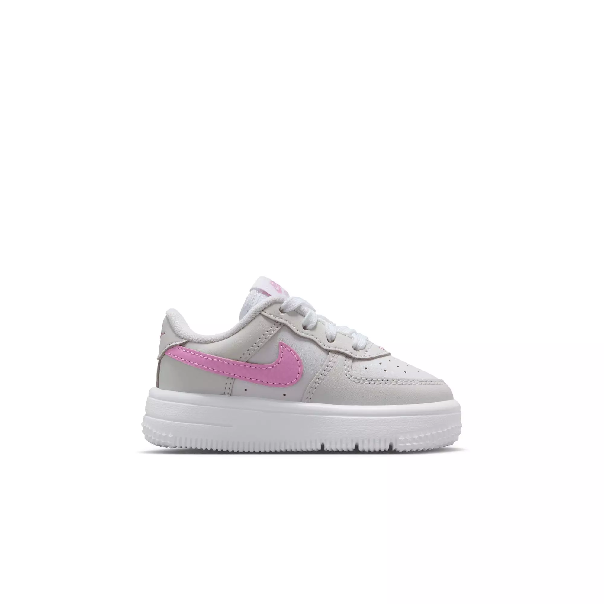 Nike Air Force 1 "White/Lt Magenta/Off-White" Toddler Girls' Shoe - MAGENTA