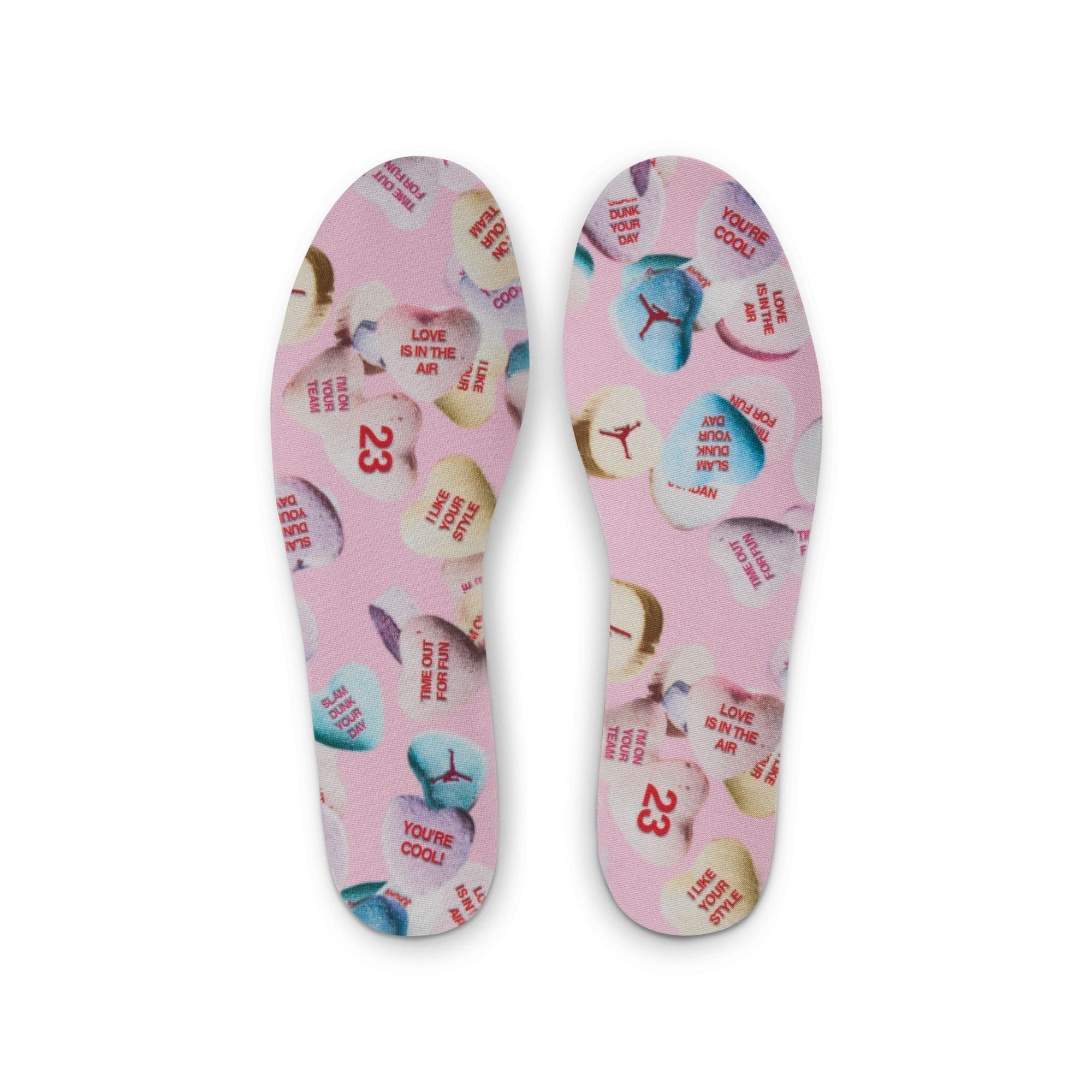 Jordan 1 Mid SE "Half Blue/Ivory/White" Grade School Girls' Shoe - BLUE/PINK Thumbnail View 9