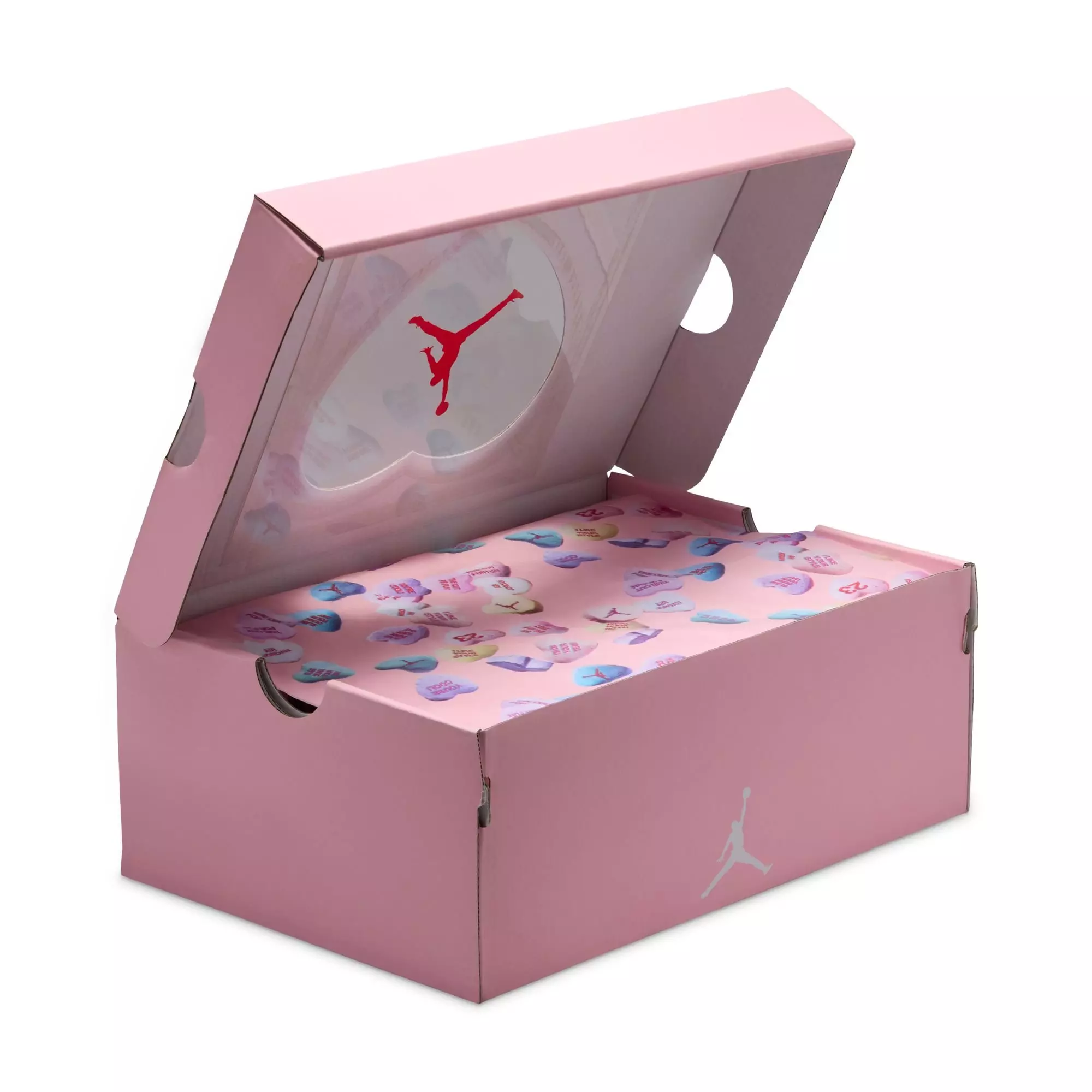 Jordan 4 Retro &ldquo;Valentine's Day&rdquo; Grade School Kids' Shoe - WHITE/SOFT PINK/HALF BLUE