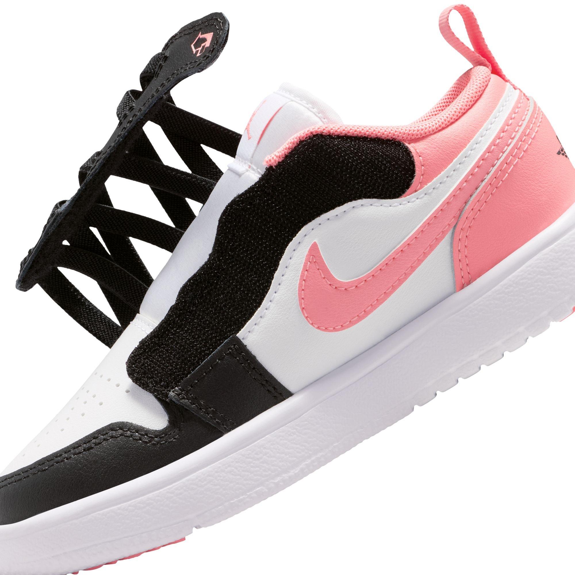 Jordan 1 Low Alt Preschool Girls' "Black/Pink Gaze/White" Shoe