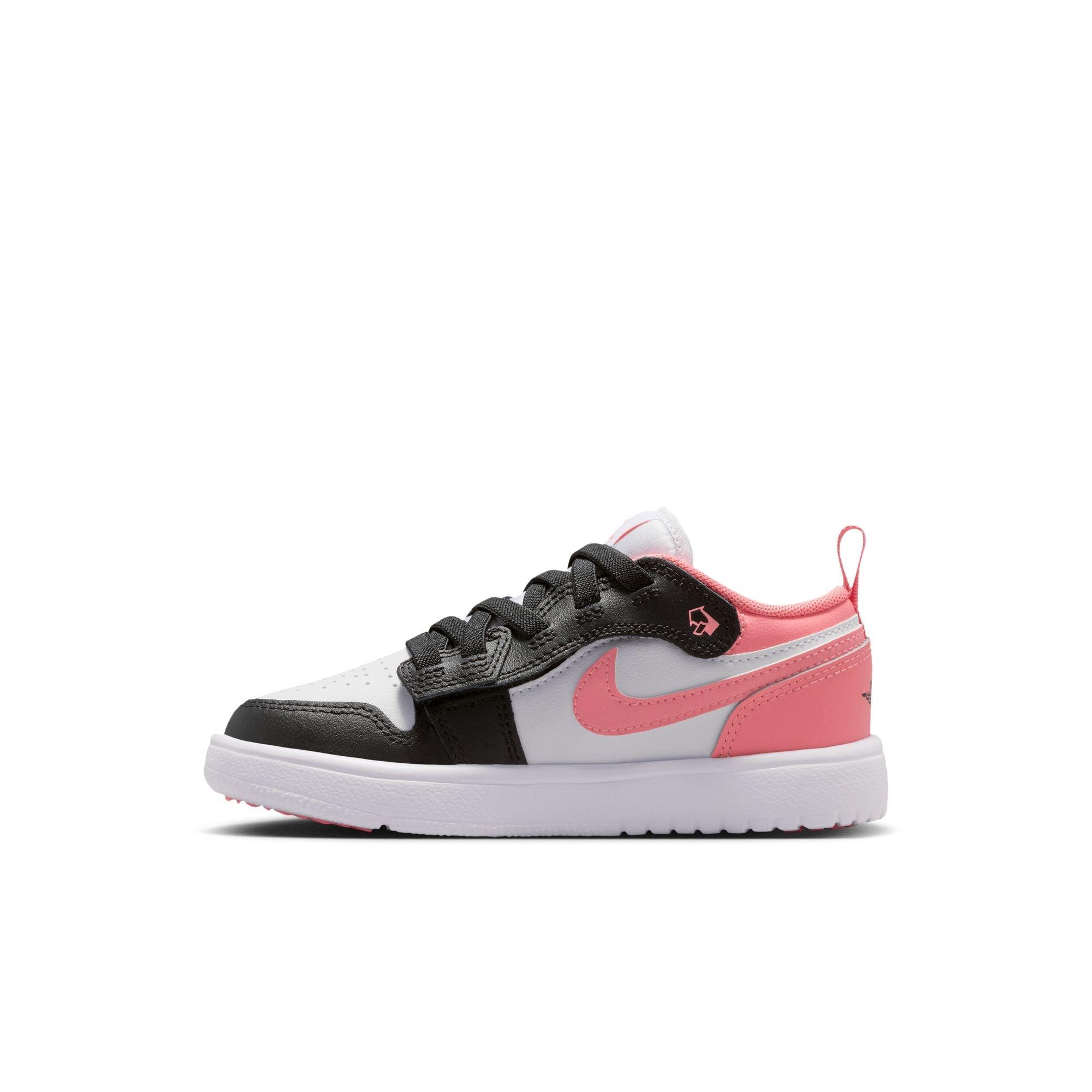 Jordan 1 Low Alt Preschool Girls' "Black/Pink Gaze/White" Shoe