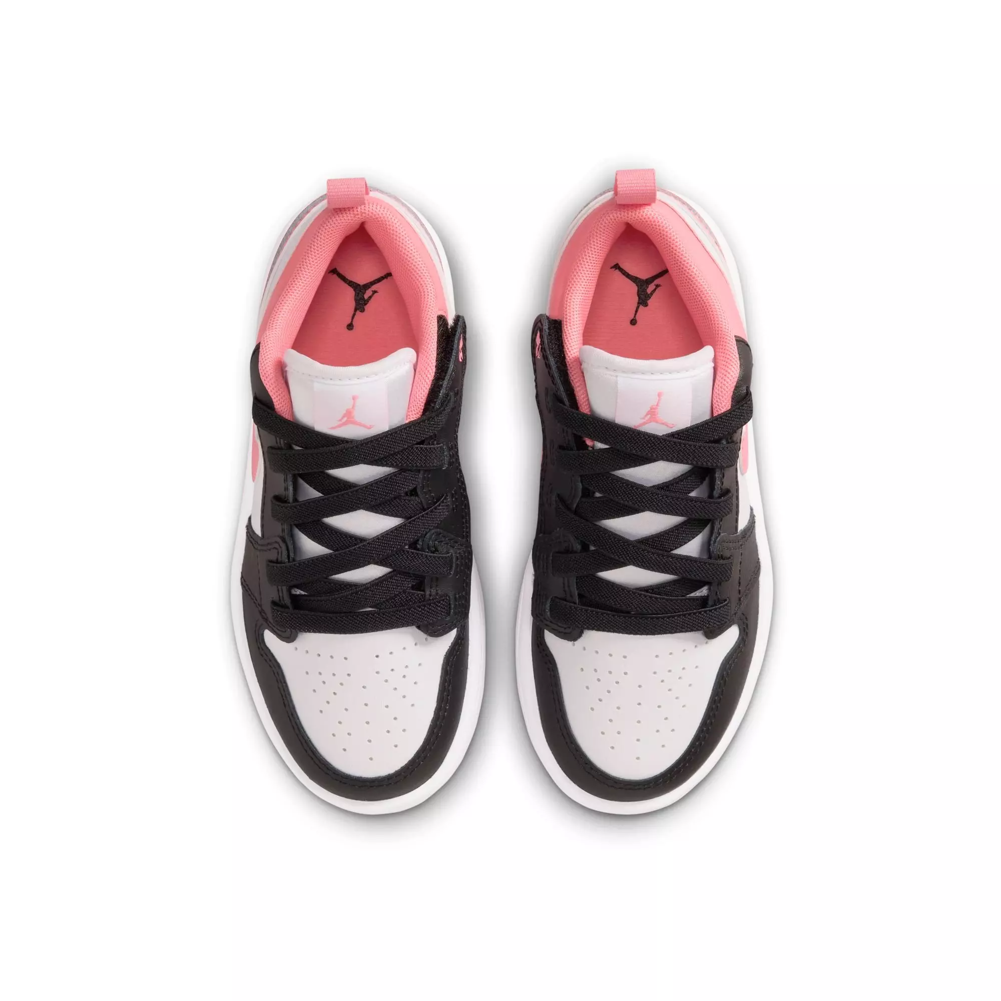 Jordan 1 Low Alt "Black/Pink Gaze/White" Preschool Girls' Shoe - BLACK/PINK