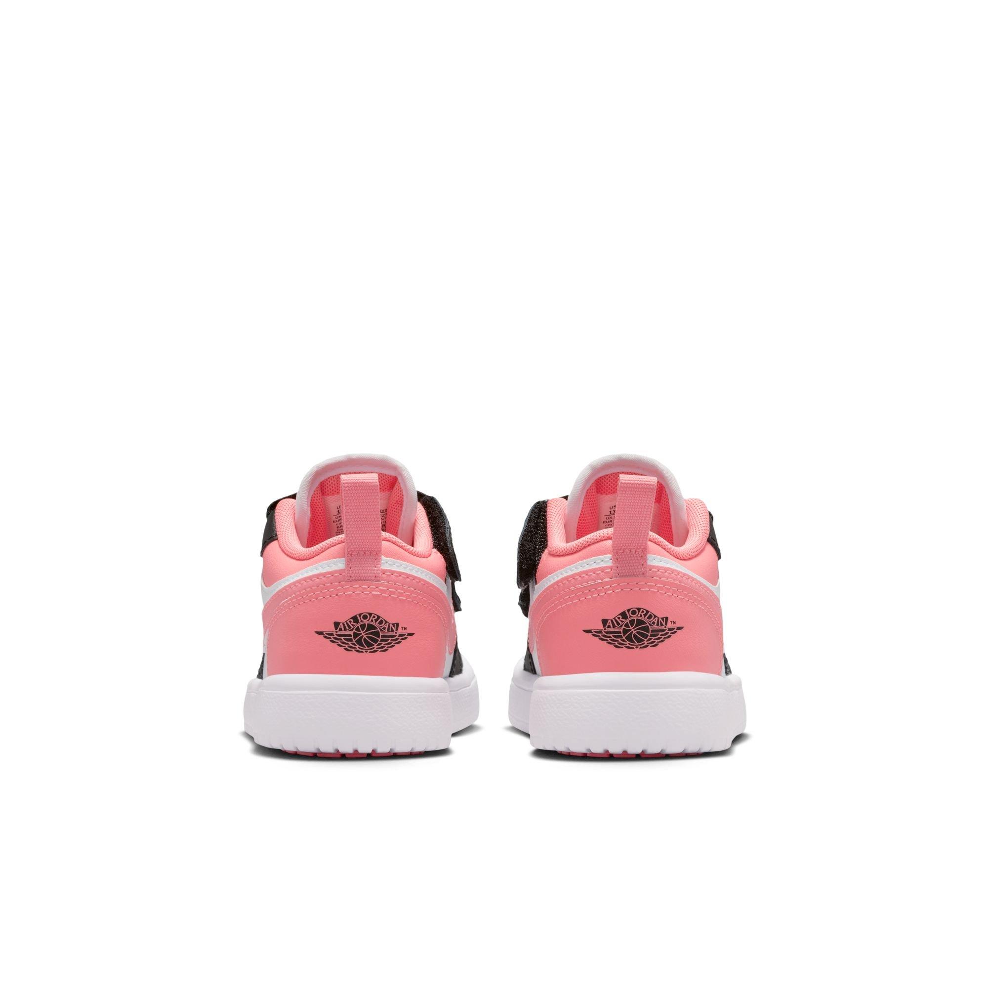 Jordan 1 Low Alt Preschool Girls' "Black/Pink Gaze/White" Shoe