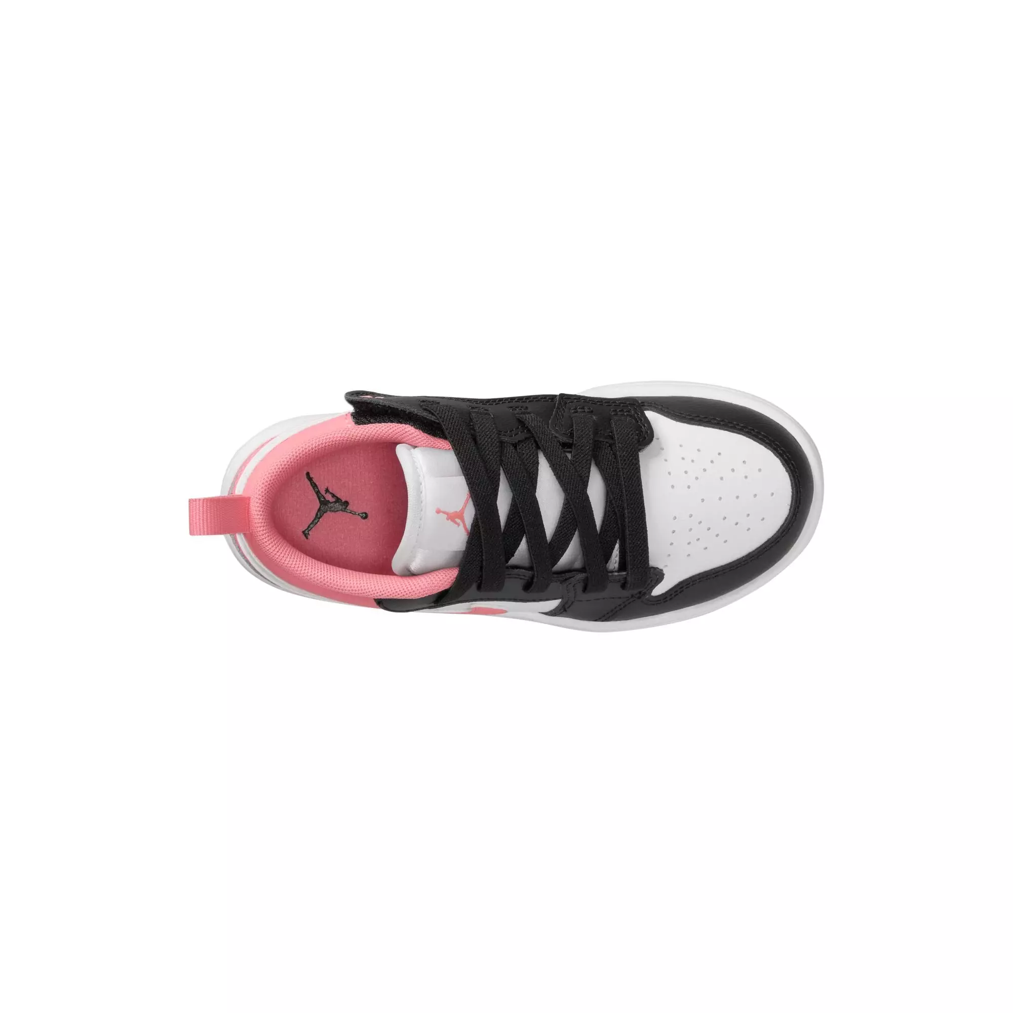 Jordan 1 Low Alt "Black/Pink Gaze/White" Preschool Girls' Shoe - BLACK/PINK