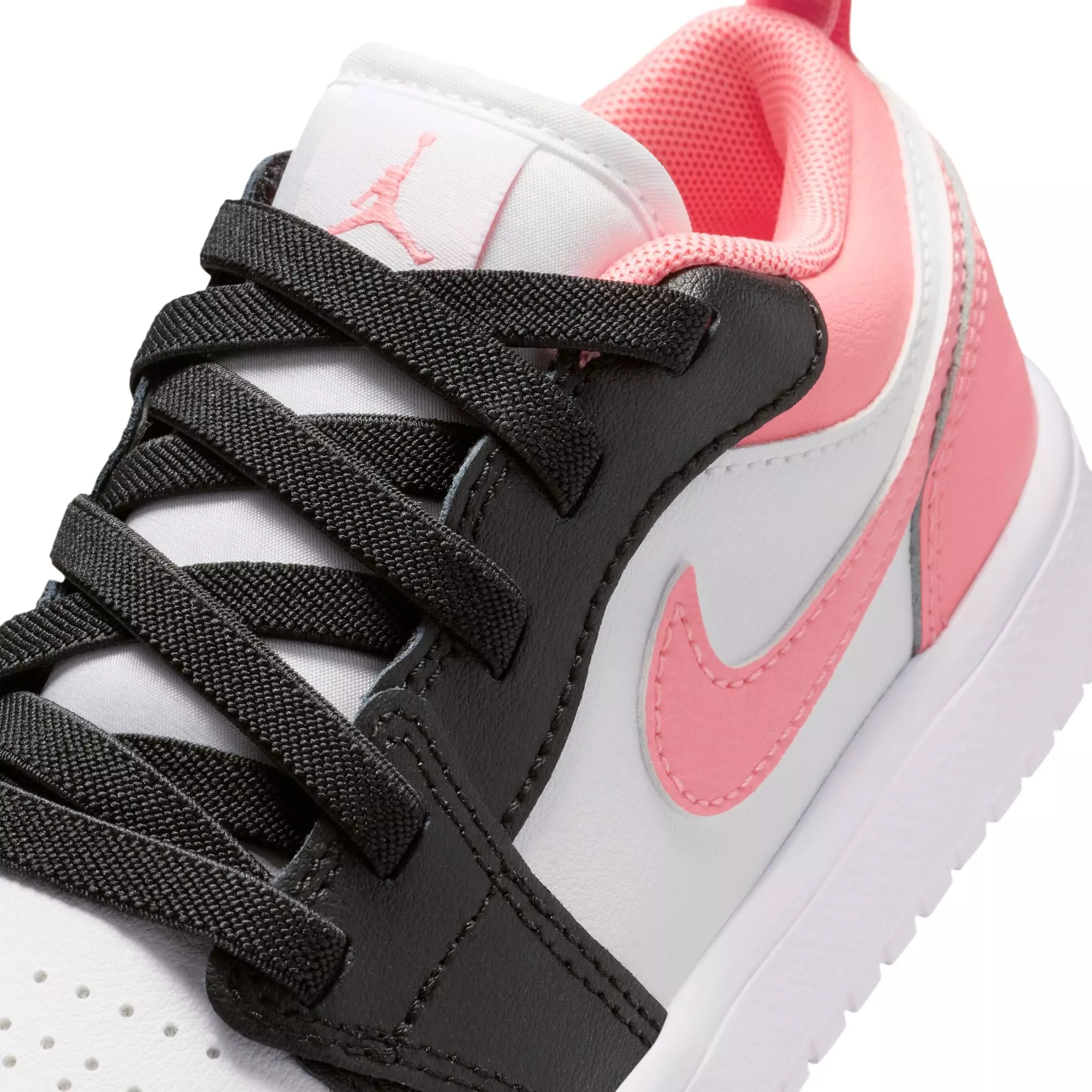 Jordan 1 Low Alt "Black/Pink Gaze/White" Preschool Girls' Shoe - BLACK/PINK