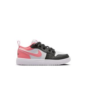 Jordan 1 Low Alt "Black/Pink Gaze/White" Preschool Girls' Shoe