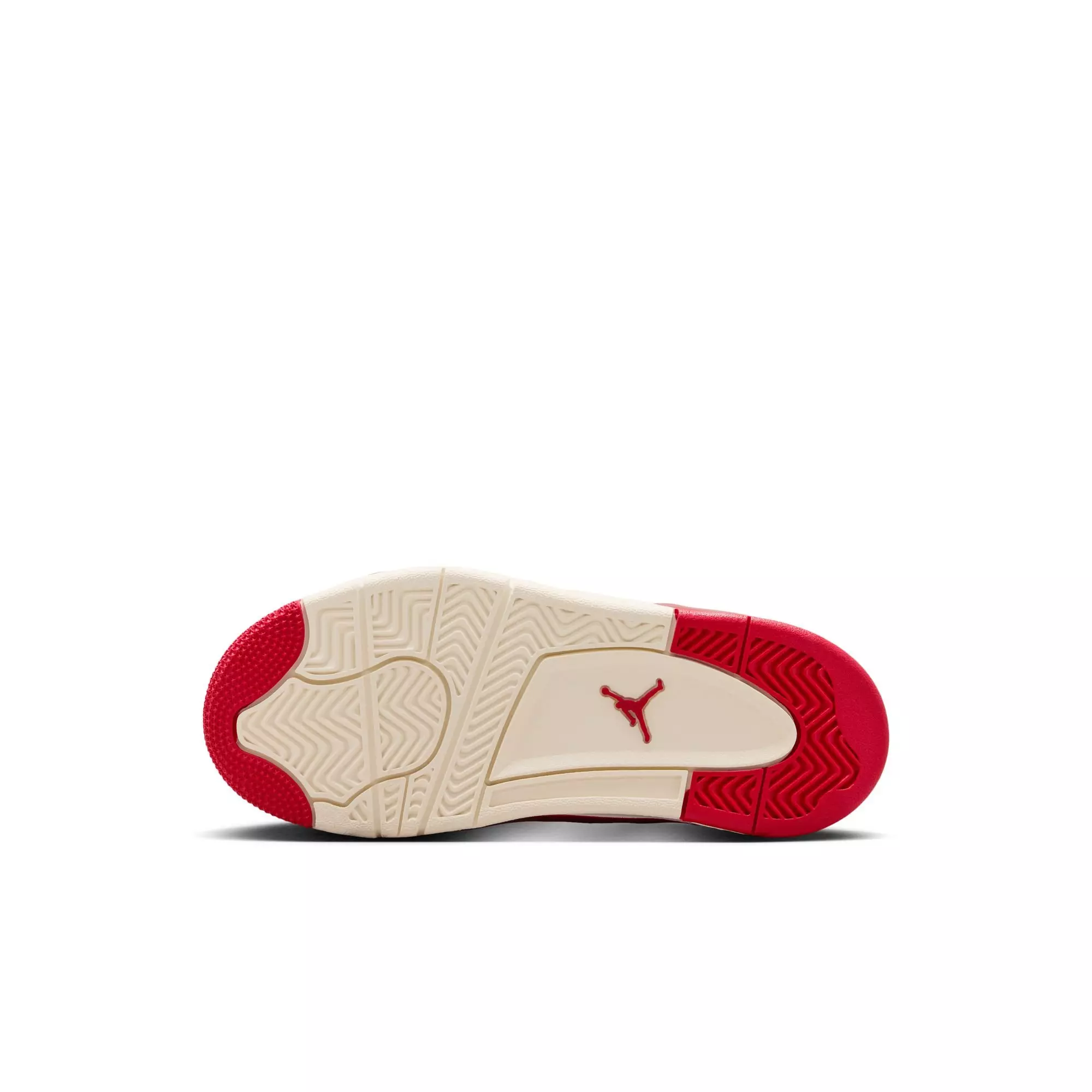 Jordan 4 Retro &ldquo;Sierra Red&rdquo; Preschool Girls' Shoe - PALE IVORY/SIERRA RED