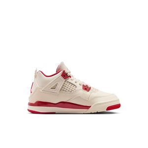 Jordan 4 Retro &ldquo;Sierra Red&rdquo; Preschool Girls' Shoe