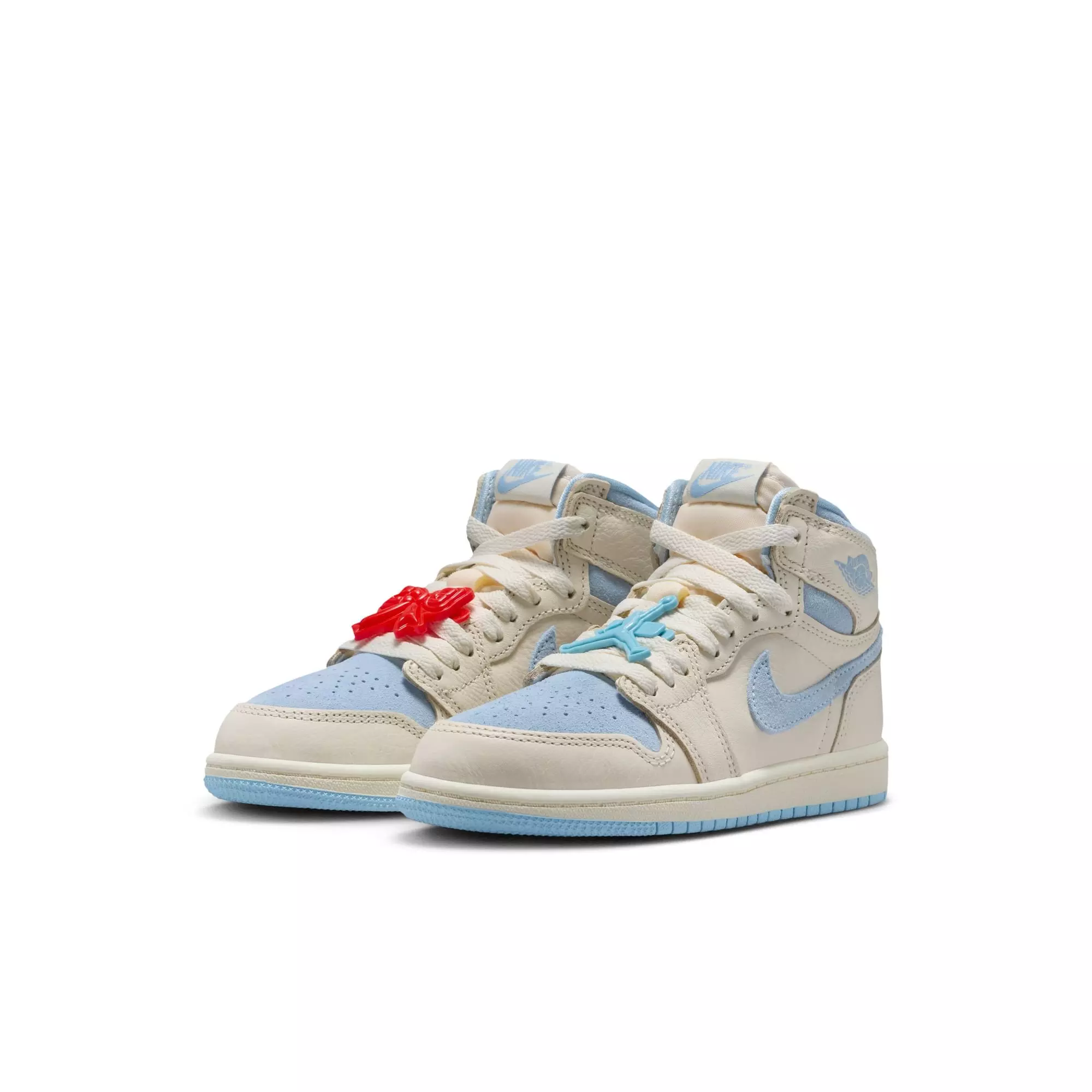 Jordan 1 Retro High OG &ldquo;Psychic Blue&rdquo; Preschool Girls' Shoe - PALE IVORY/PSYCHIC BLUE/COCONUT MILK