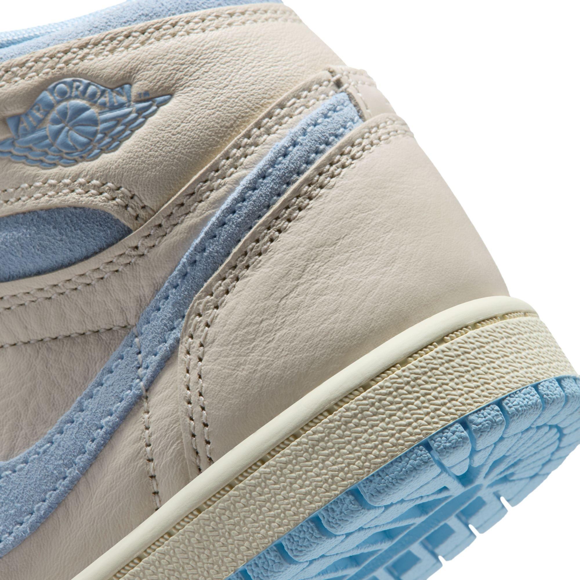 Jordan 1 Retro High OG &ldquo;Psychic Blue&rdquo; Preschool Girls' Shoe - PALE IVORY/PSYCHIC BLUE/COCONUT MILK Thumbnail View 6