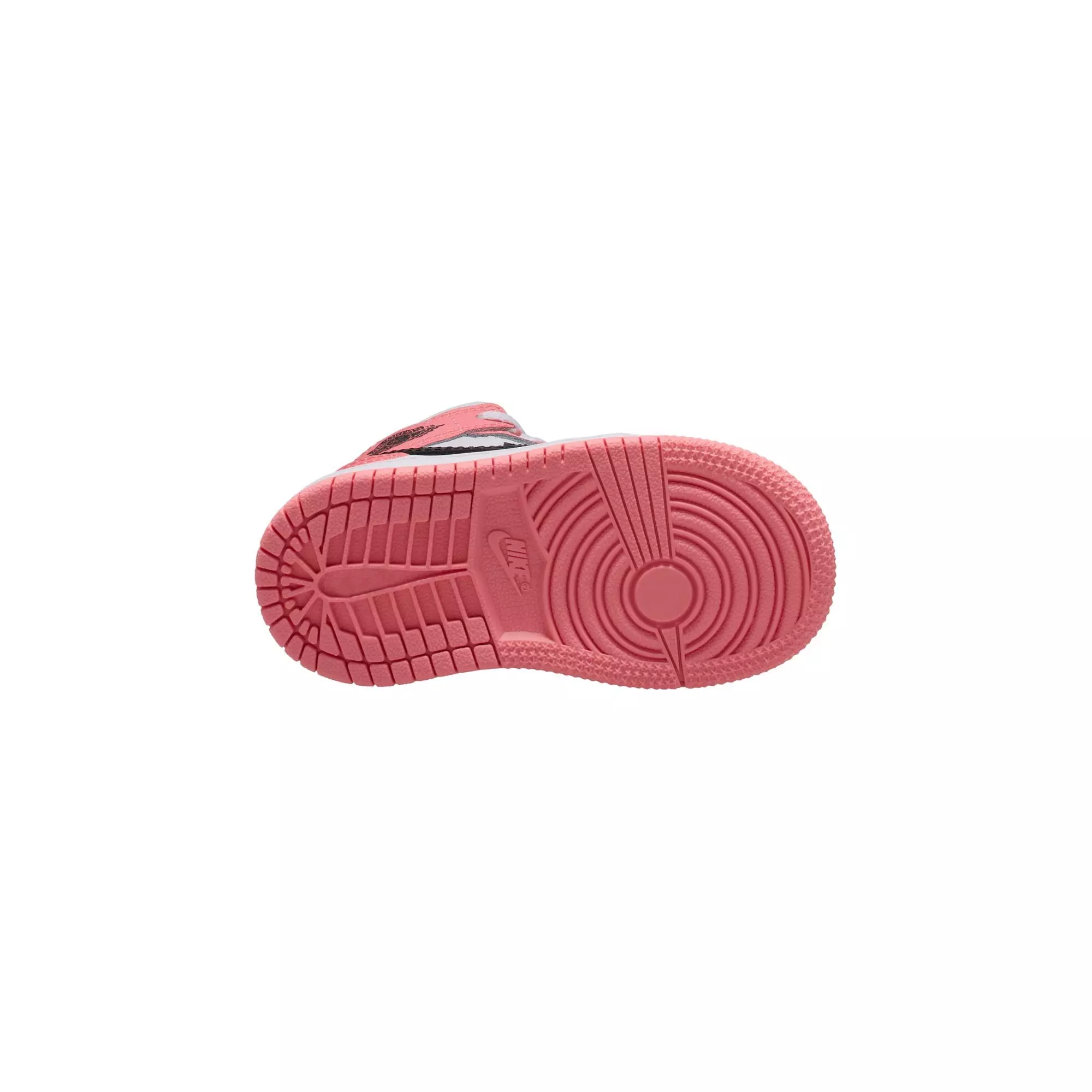 Jordan 1 Mid "Pink Gaze/Black/White" Toddler Girls' Shoe - PINK/BLACK