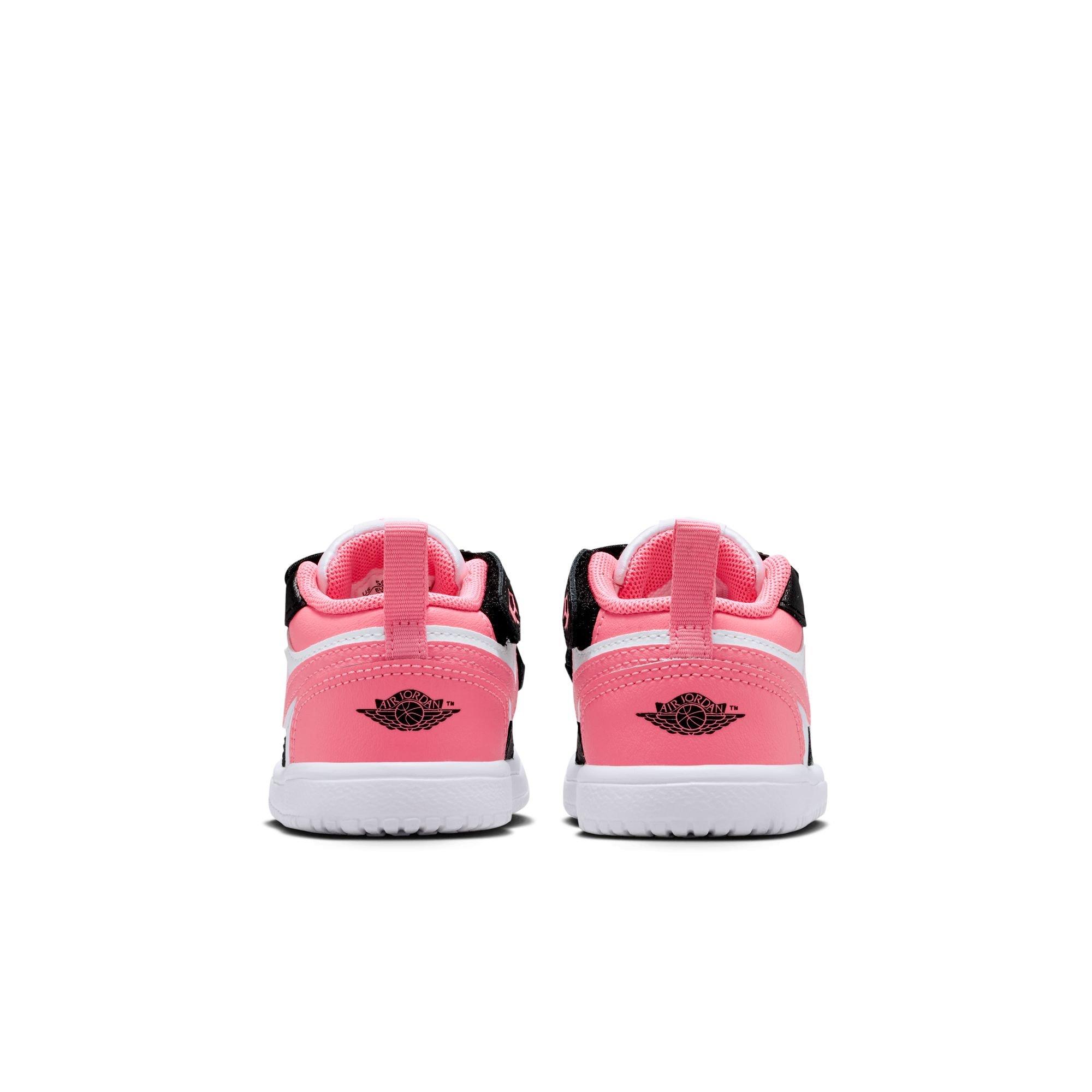 Jordan 1 Low Alt Toddler Girls' "Black/Pink Gaze/White" Shoe