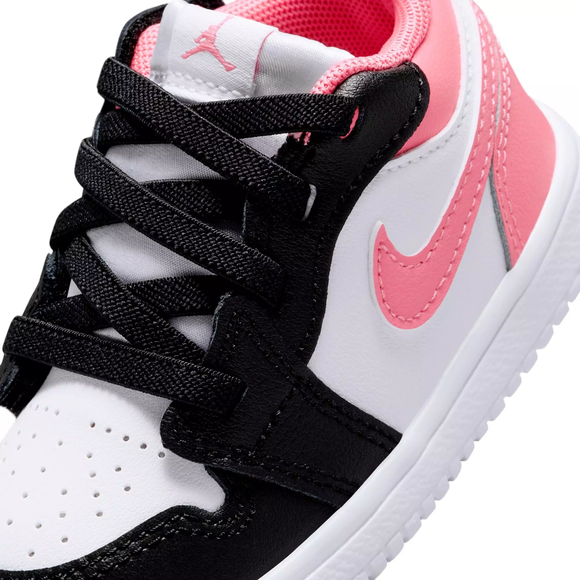 Jordan 1 Low Alt "Black/Pink Gaze/White" Toddler Girls' Shoe - BLACK/PINK