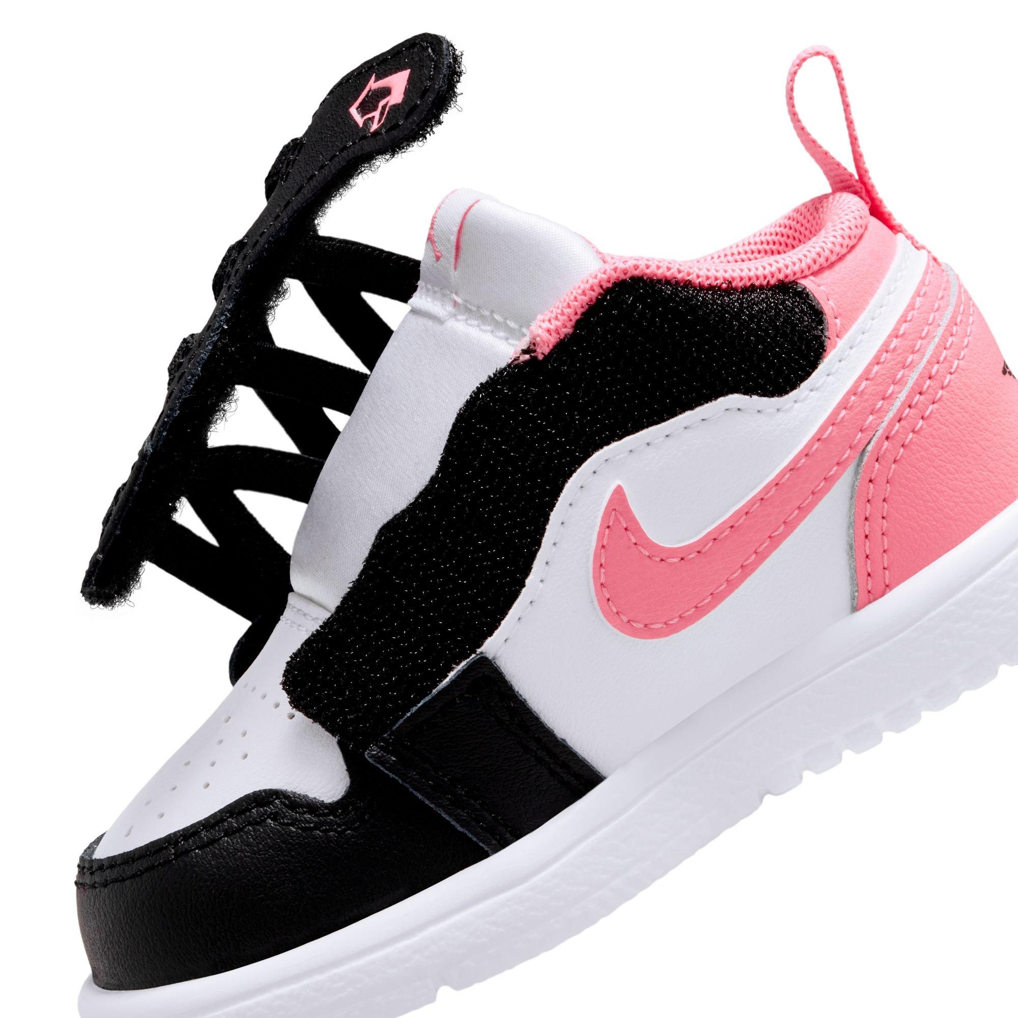 Jordan 1 Low Alt Toddler Girls' "Black/Pink Gaze/White" Shoe