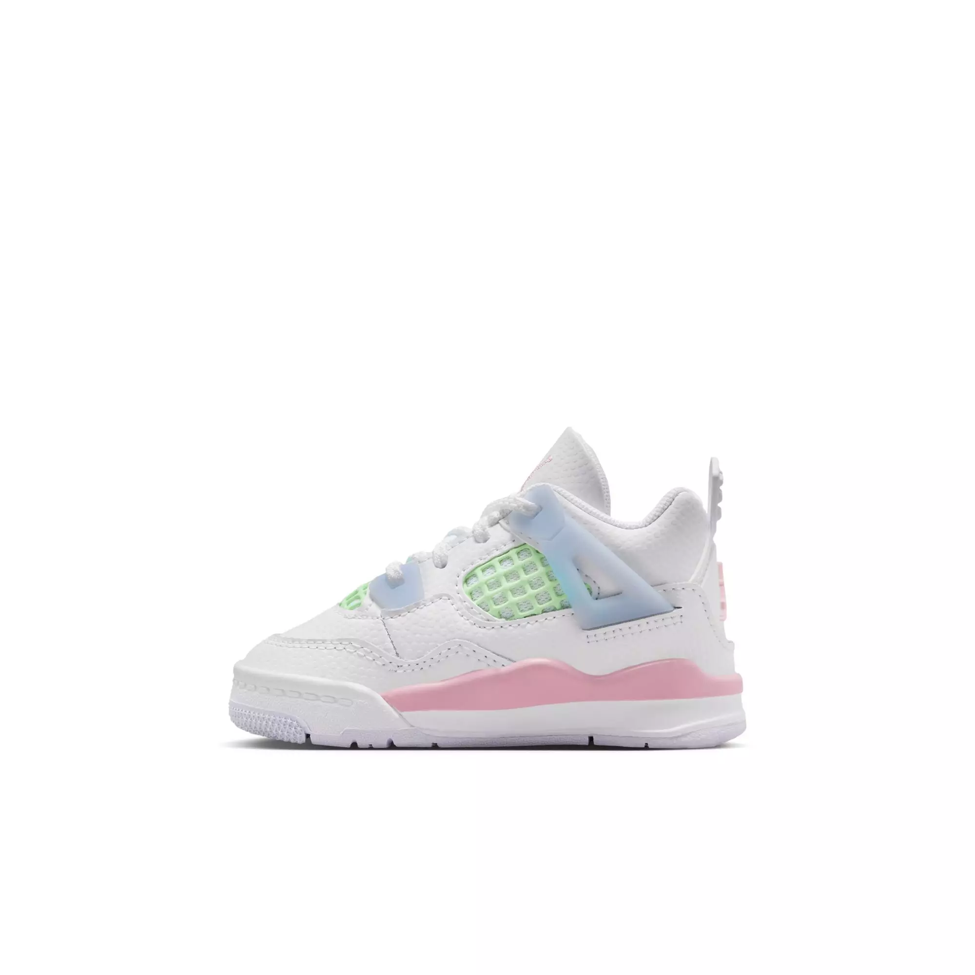 Jordan 4 Retro &ldquo;Valentine's Day&rdquo; Toddler Kids' Shoe - WHITE/SOFT PINK/HALF BLUE