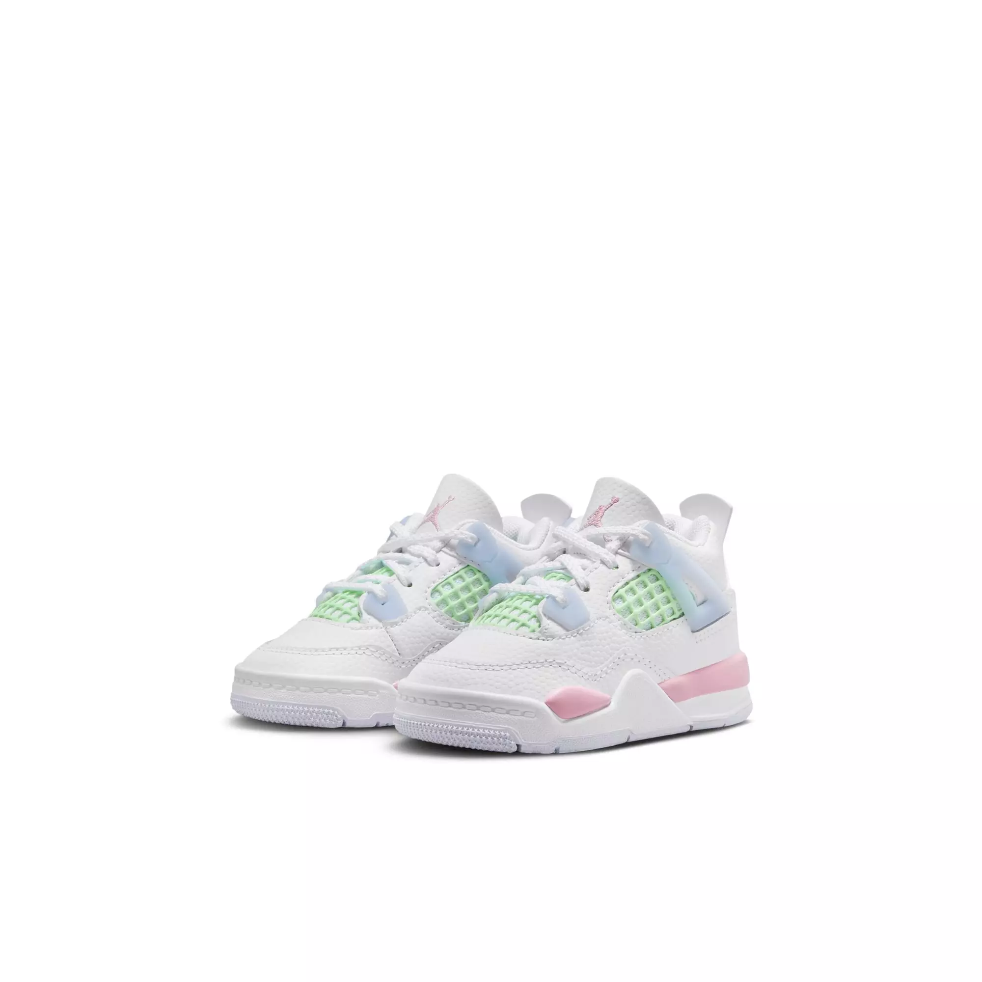 Jordan 4 Retro &ldquo;Valentine's Day&rdquo; Toddler Kids' Shoe - WHITE/SOFT PINK/HALF BLUE