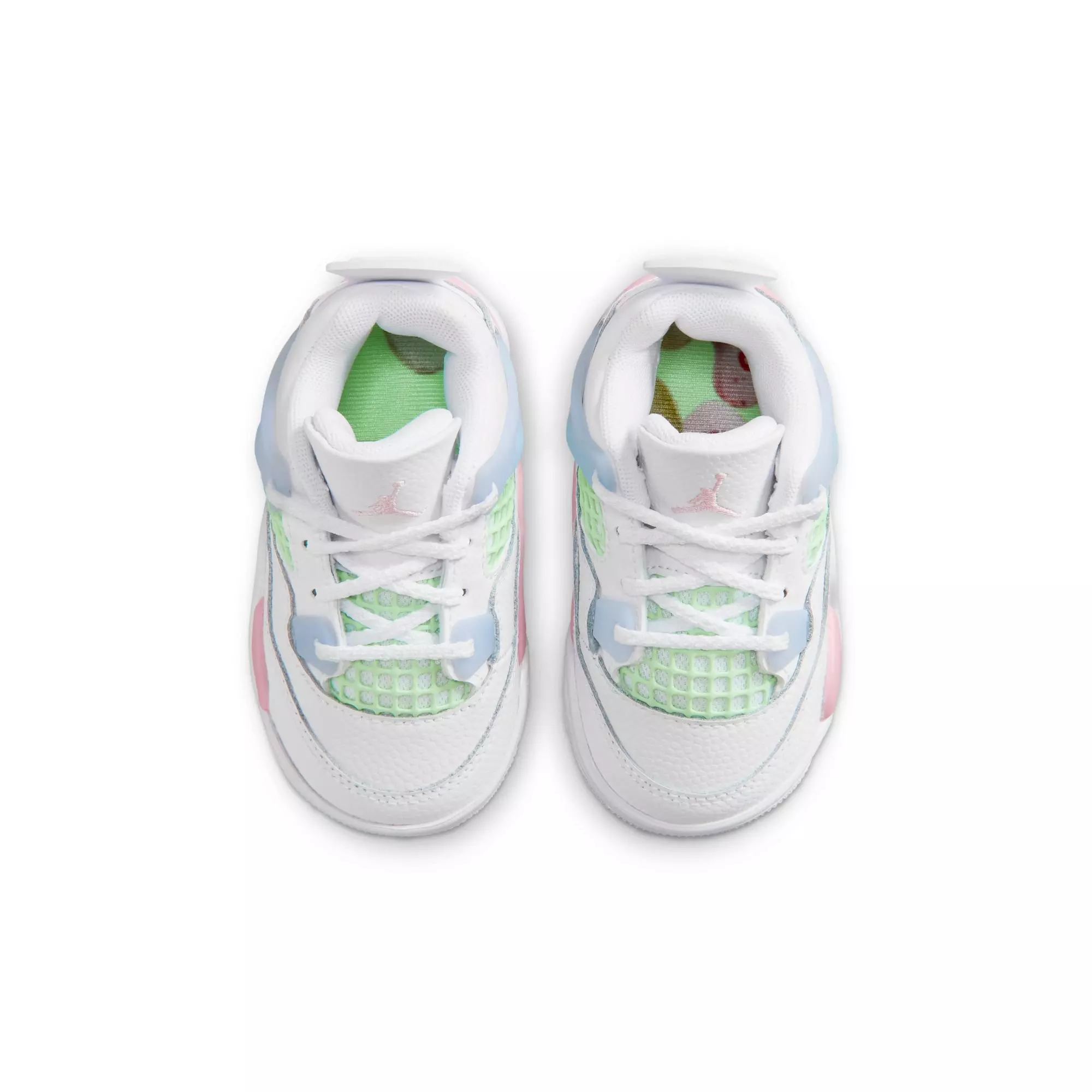 Jordan 4 Retro &ldquo;Valentine's Day&rdquo; Toddler Kids' Shoe - WHITE/SOFT PINK/HALF BLUE