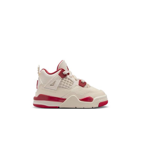 Jordan 4 Retro &ldquo;Sierra Red&rdquo; Toddler Girls' Shoe