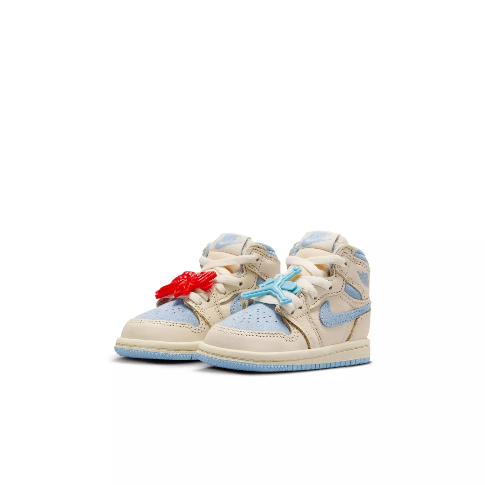 Jordan 1 Retro High OG &ldquo;Psychic Blue&rdquo; Toddler Girls' Shoe - PALE IVORY/PSYCHIC BLUE/COCONUT MILK