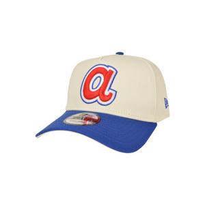 New Era Atlanta Braves 9FORTY A-Frame Varsity Snapback Hat-Royal