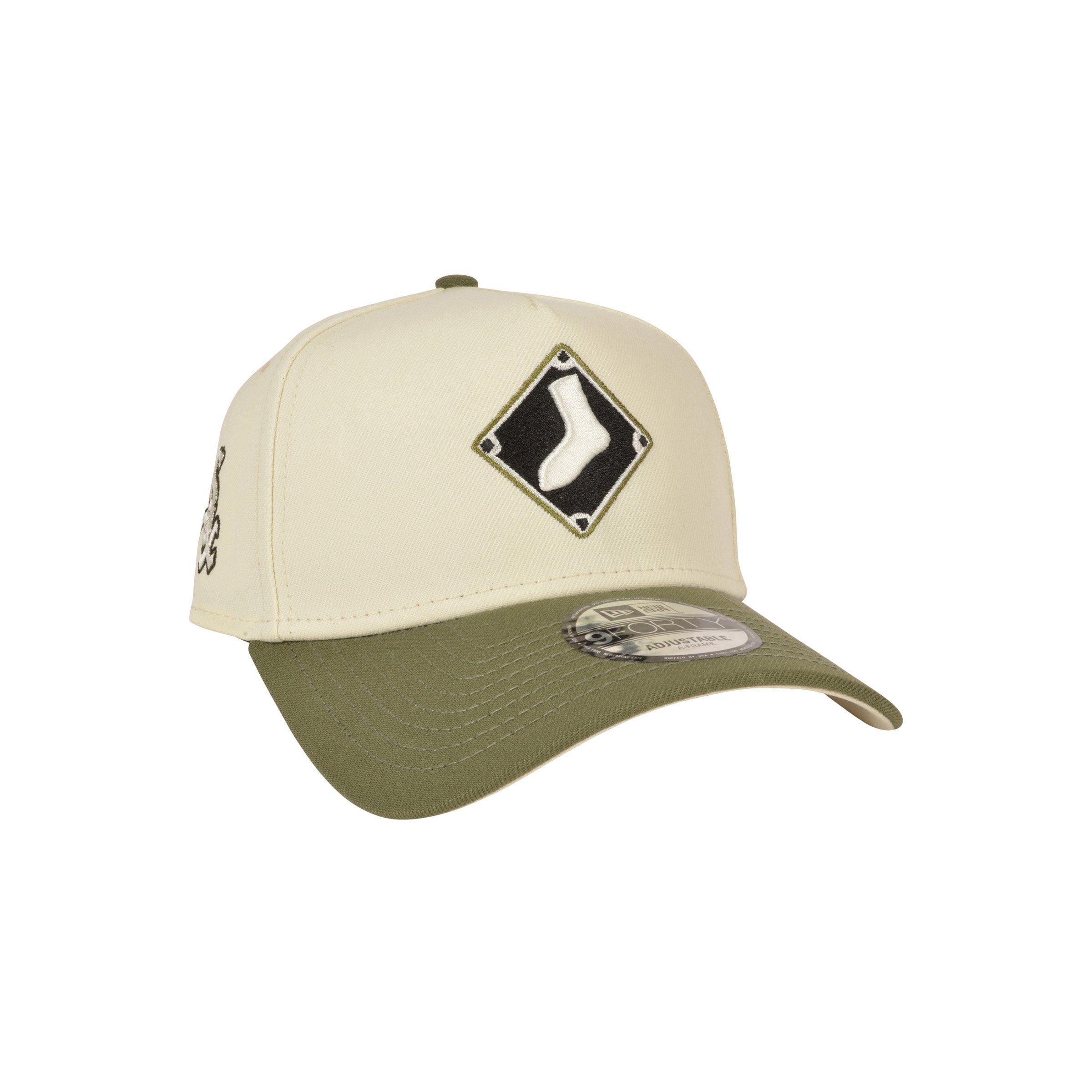 New Era Chicago White Sox 9FORTY A-Frame Varsity Olive Snapback Hat