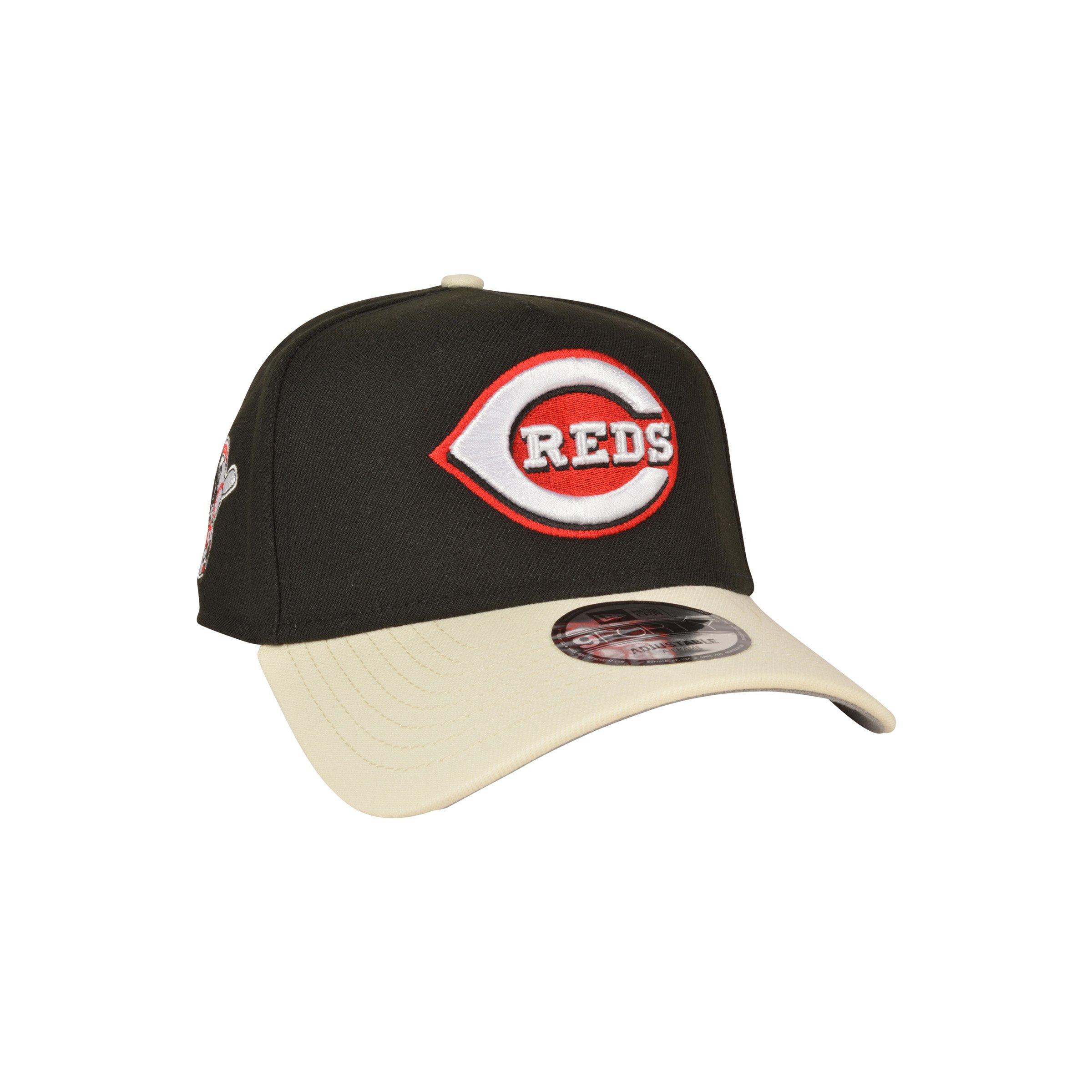 New Era Cincinnati Reds 9FORTY A-Frame Varsity Black Snapback Hat