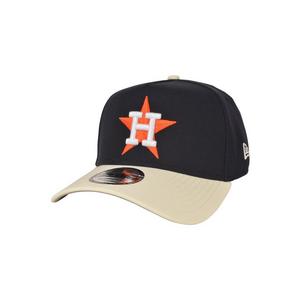 New Era Houston Astros 9FORTY A-Frame Varsity Snapback Hat-Navy