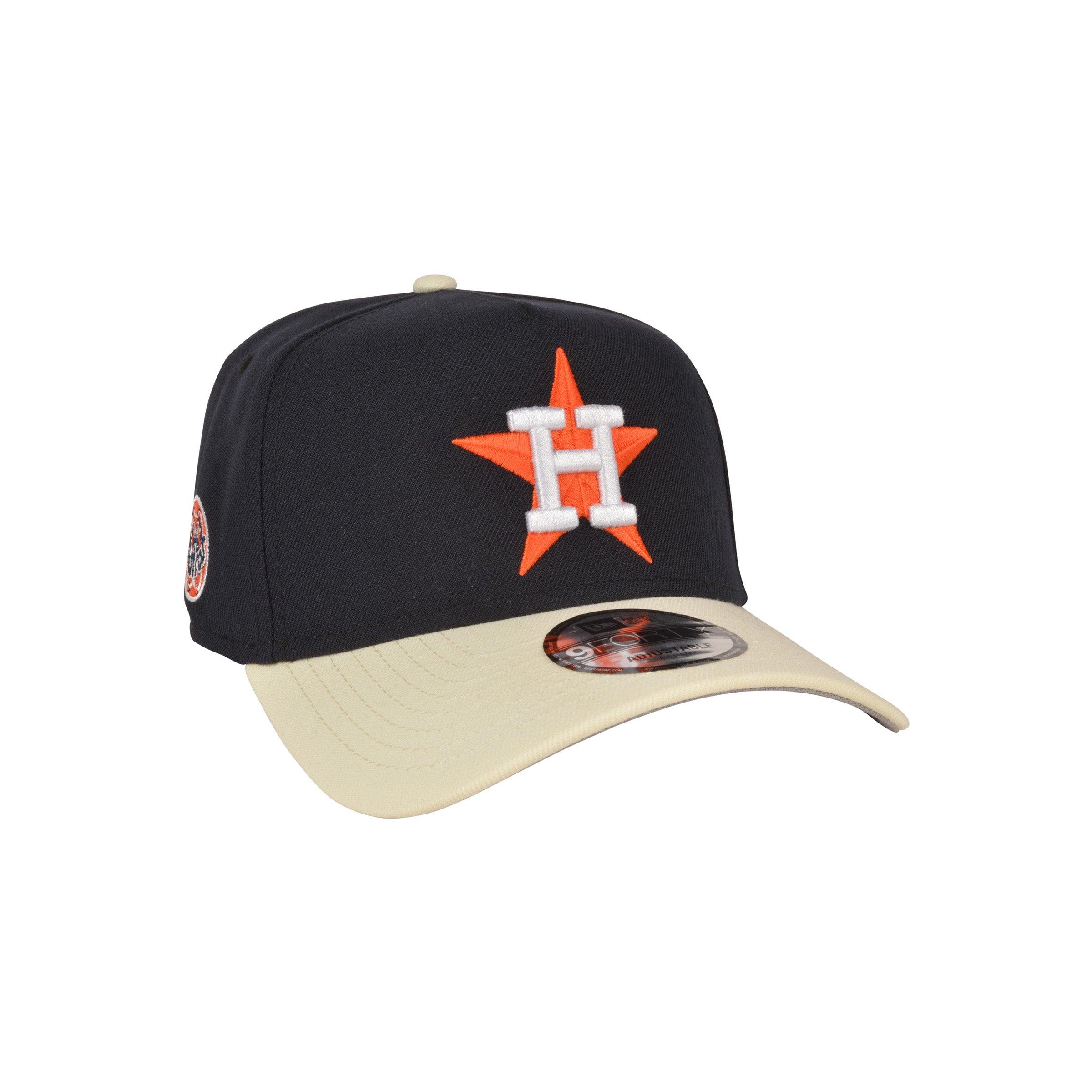 New Era Houston Astros 9FORTY A-Frame Varsity Navy Snapback Hat