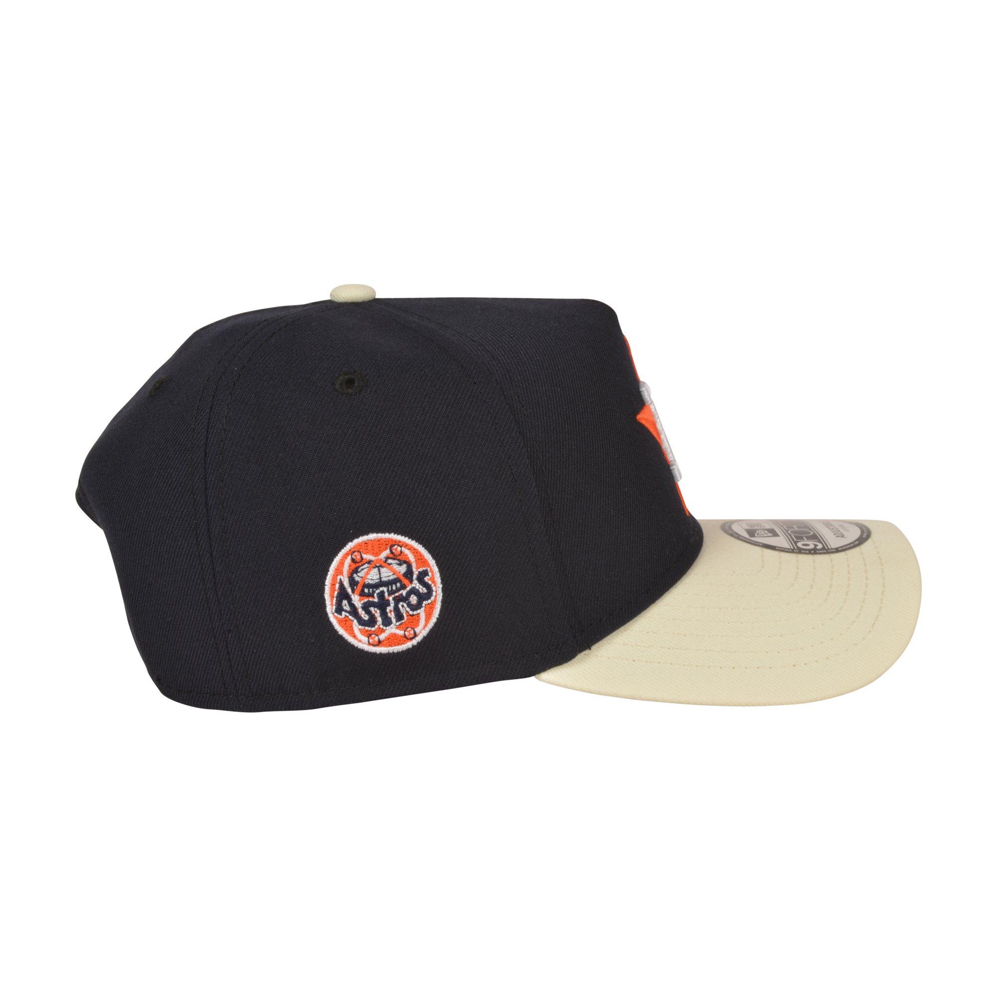 New Era Houston Astros 9FORTY A-Frame Varsity Navy Snapback Hat