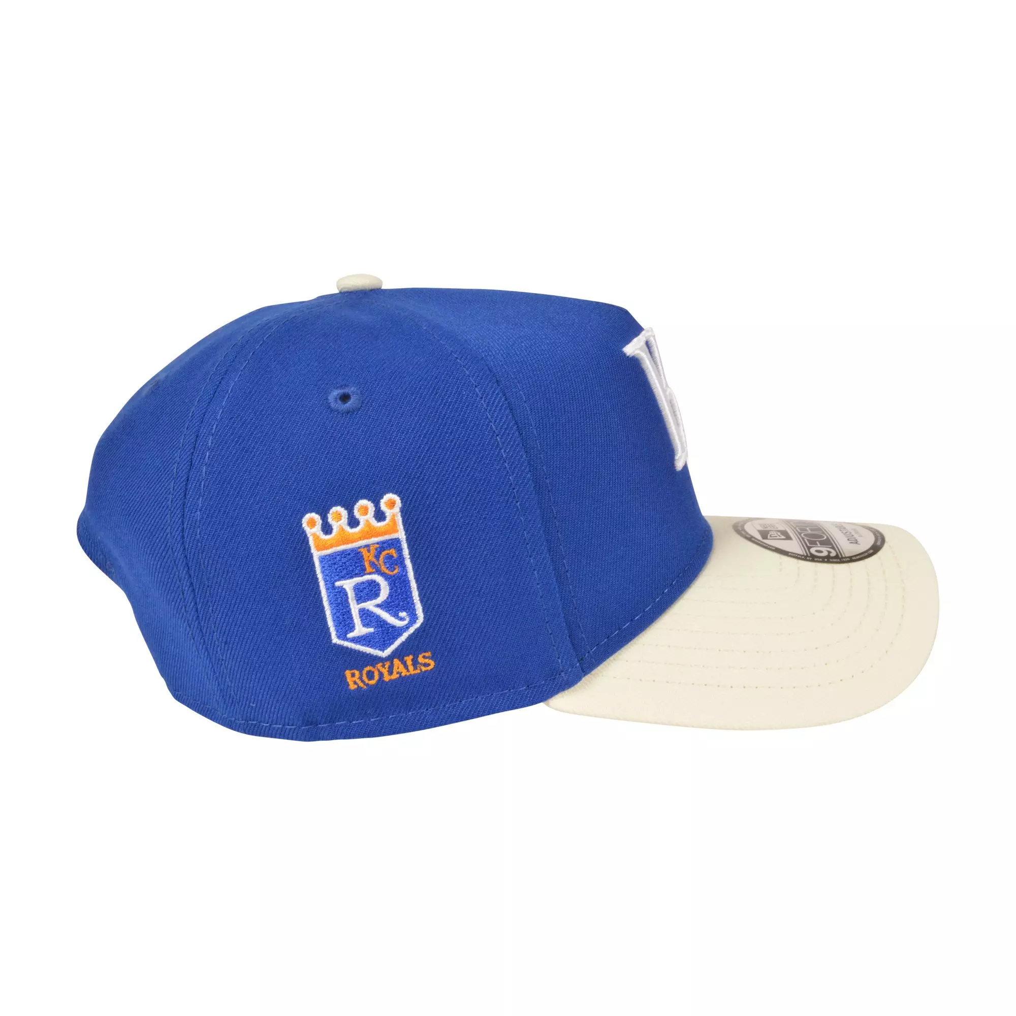 New Era Kansas City Royals 9FORTY A-Frame Varsity Snapback Hat-Royal - ROYAL