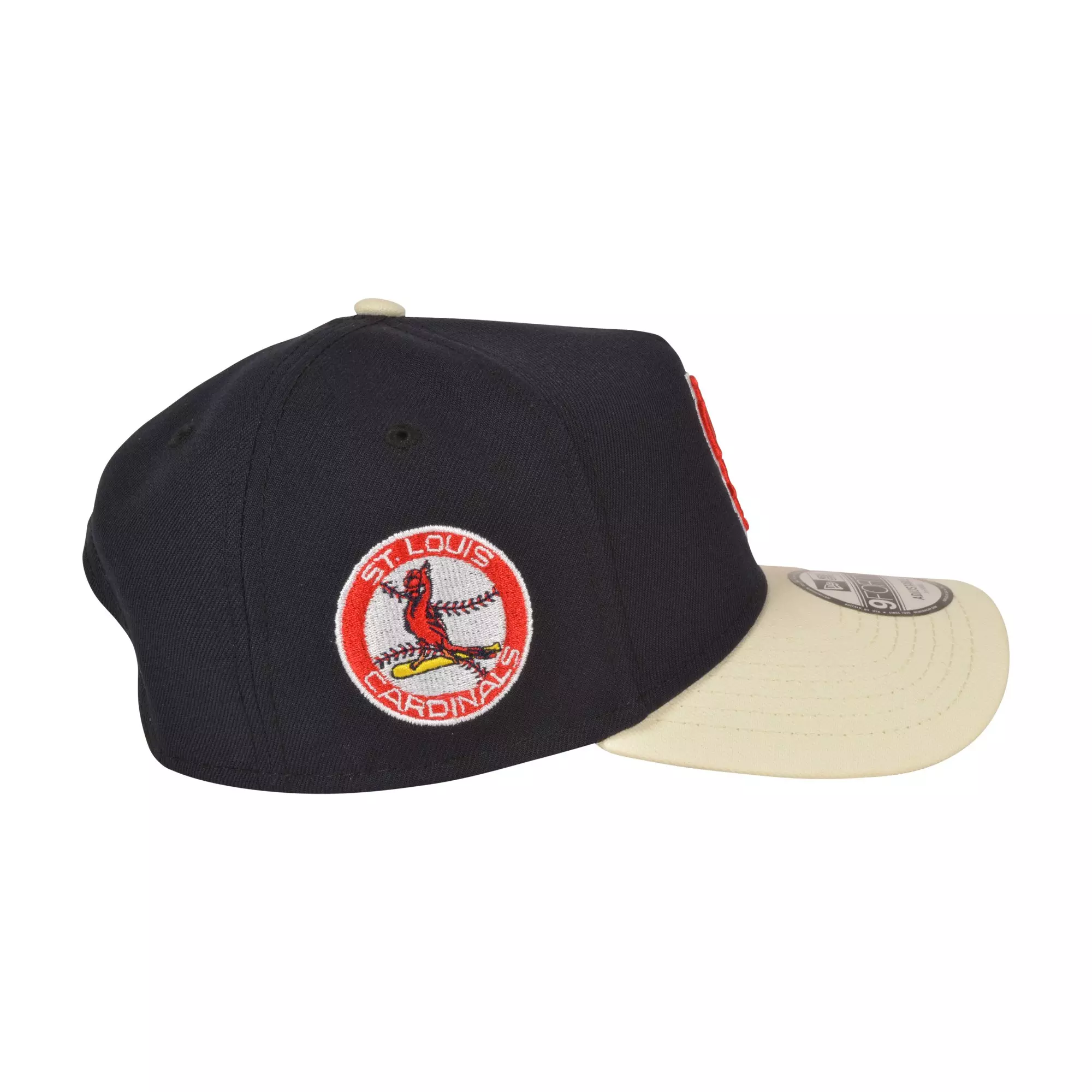 New Era St. Louis Cardinals 9FORTY A-Frame Varsity Snapback Hat-Navy - NAVY
