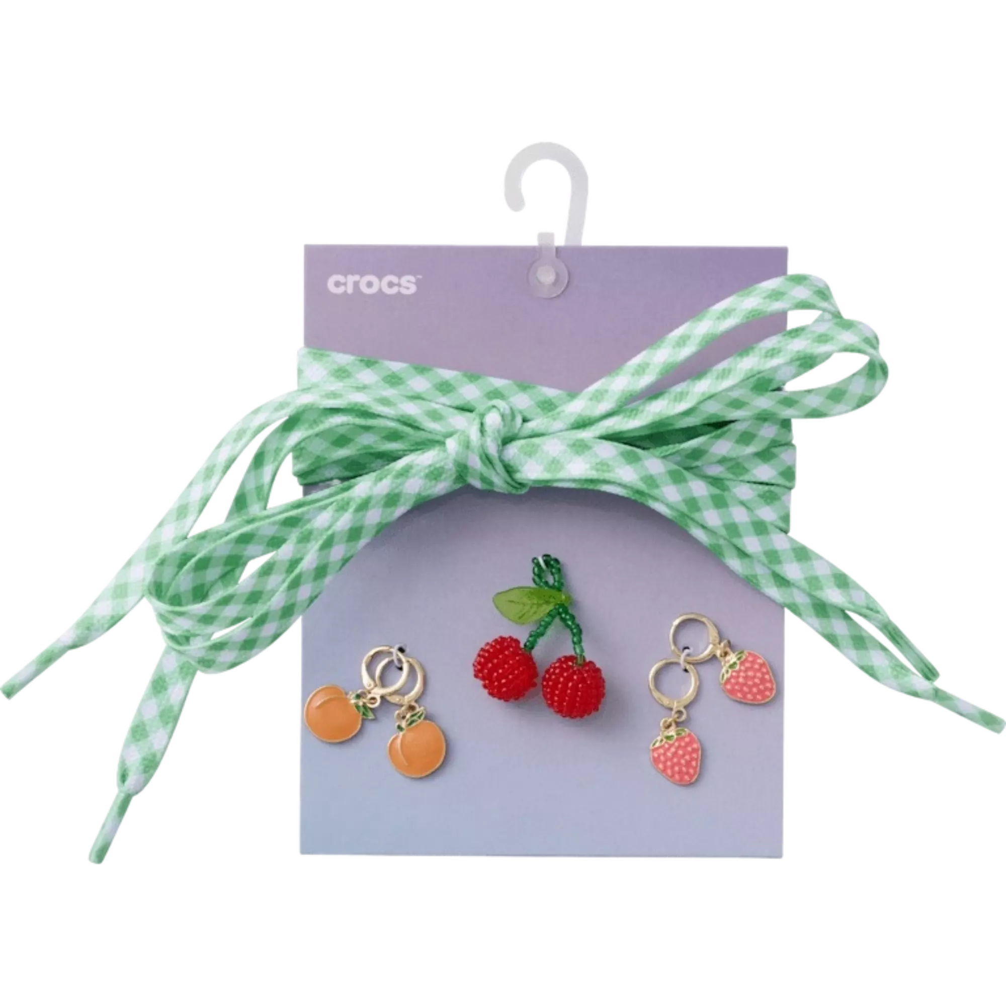 Crocs Laces &amp; Fresh Fruits Jibbitz Charm Kit - GREEN