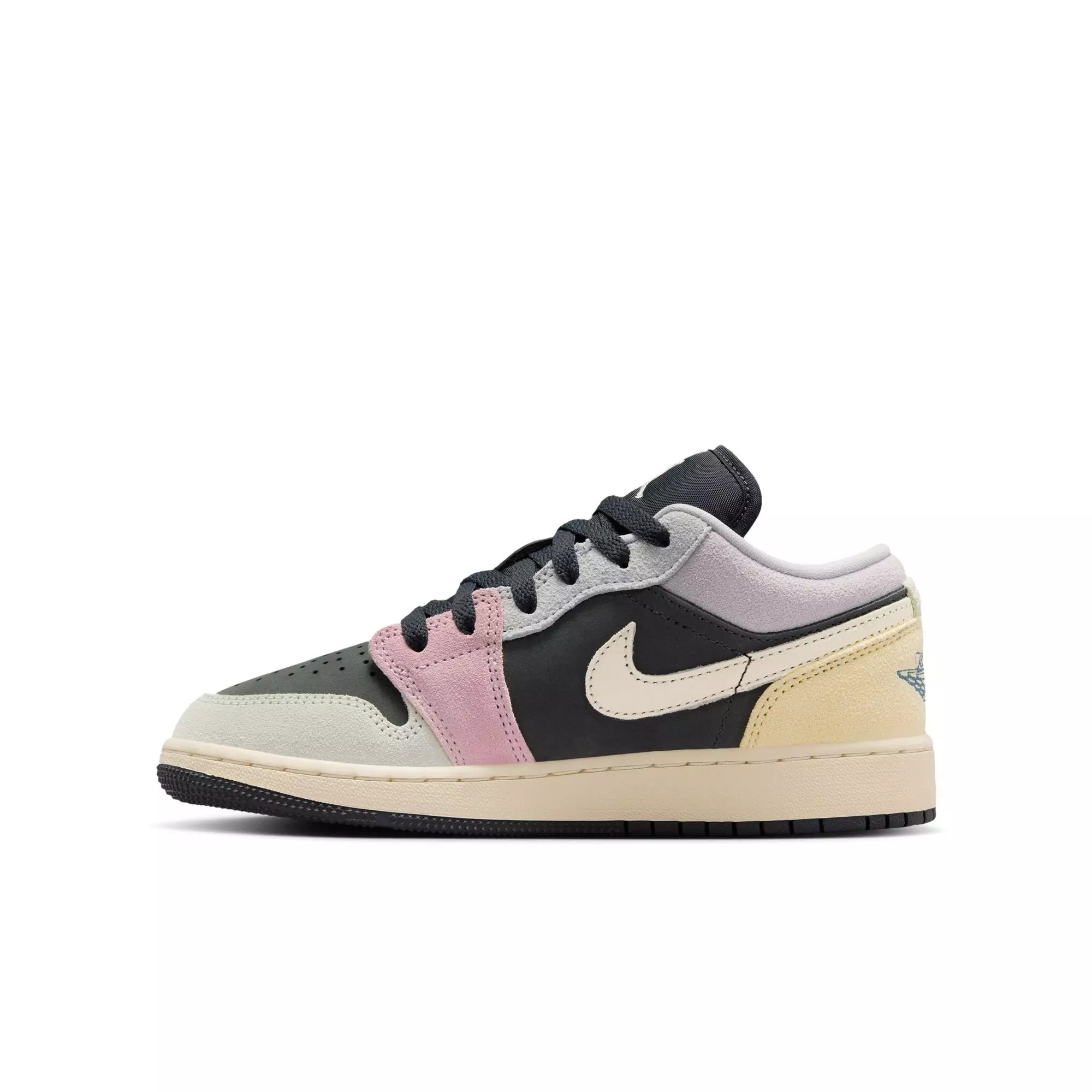 Jordan 1 Low SE "Anthracite/Sail/Muslin/Iris Whisper" Grade School Boys' Shoe - MULTI-COLOR