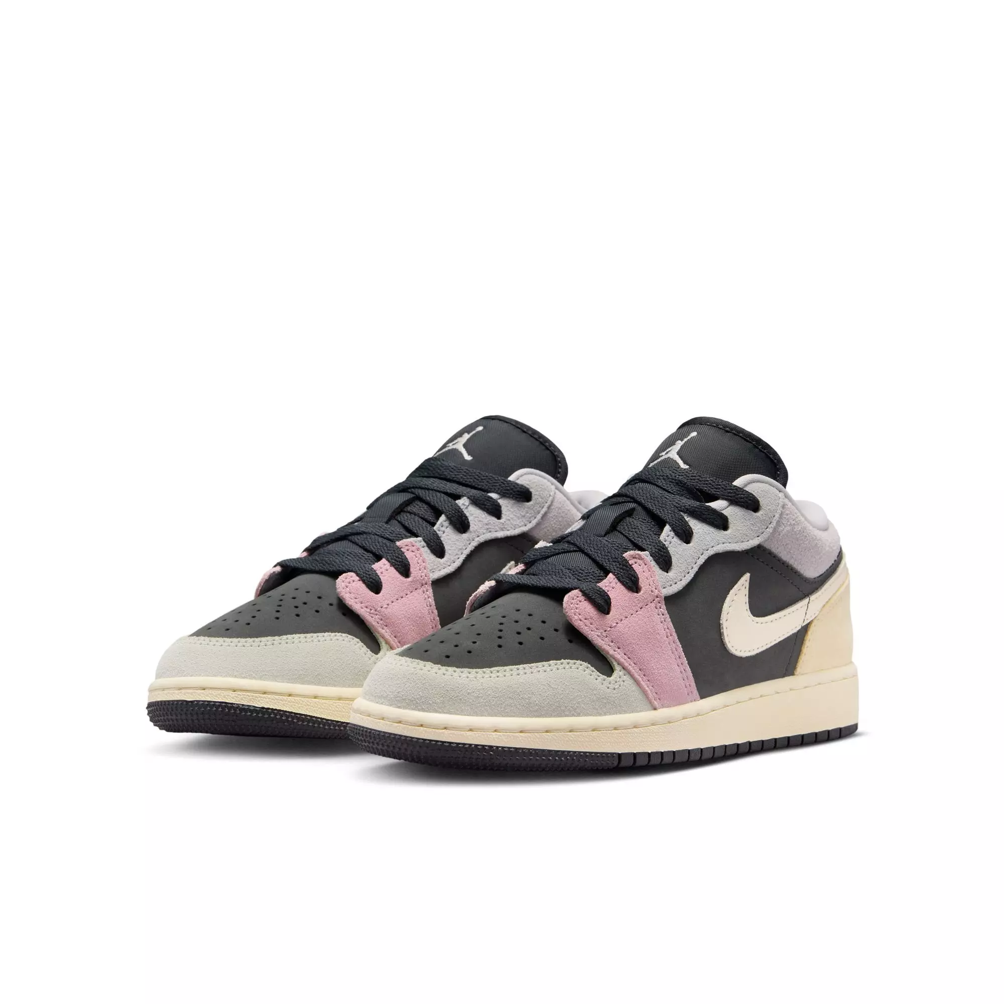 Jordan 1 Low SE "Anthracite/Sail/Muslin/Iris Whisper" Grade School Kids' Shoe - MULTI-COLOR