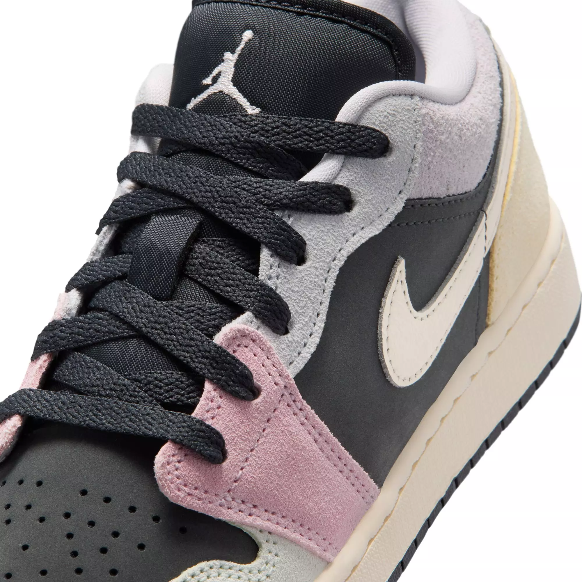 Jordan 1 Low SE "Anthracite/Sail/Muslin/Iris Whisper" Grade School Kids' Shoe - MULTI-COLOR