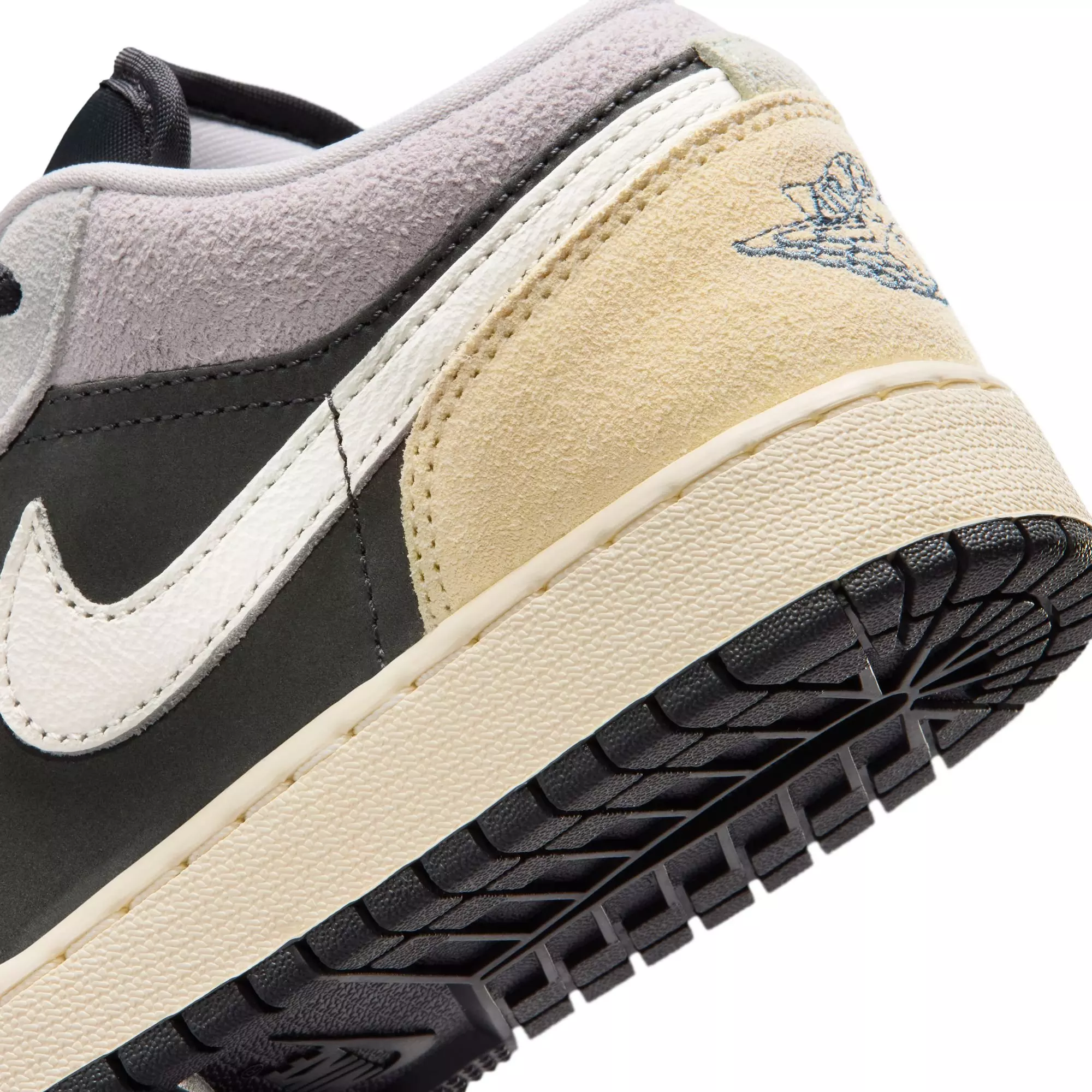 Jordan 1 Low SE "Anthracite/Sail/Muslin/Iris Whisper" Grade School Boys' Shoe - MULTI-COLOR