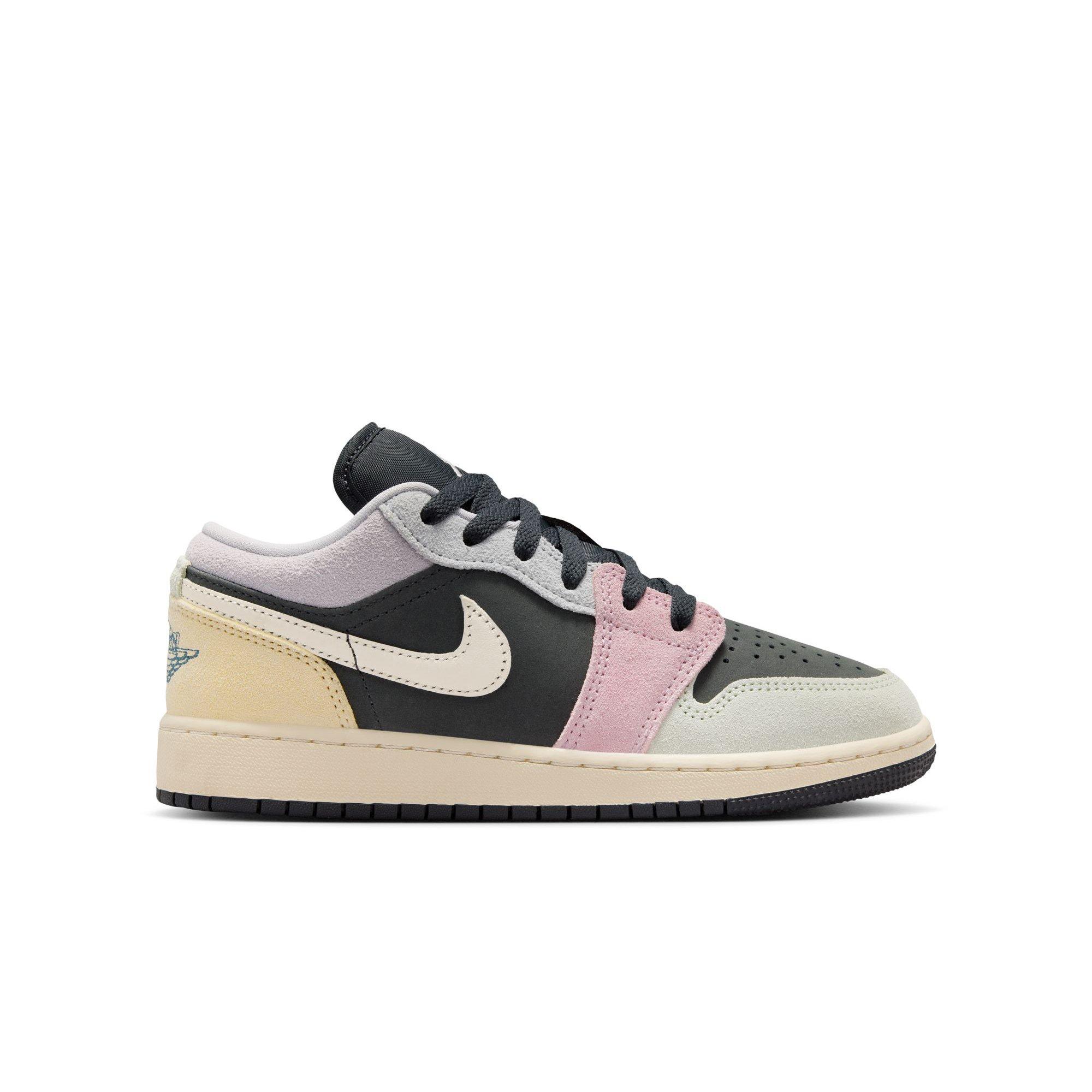Jordan 1 Low SE "Anthracite/Sail/Muslin/Iris Whisper" Grade School Kids' Shoe - MULTI-COLOR Thumbnail View 1