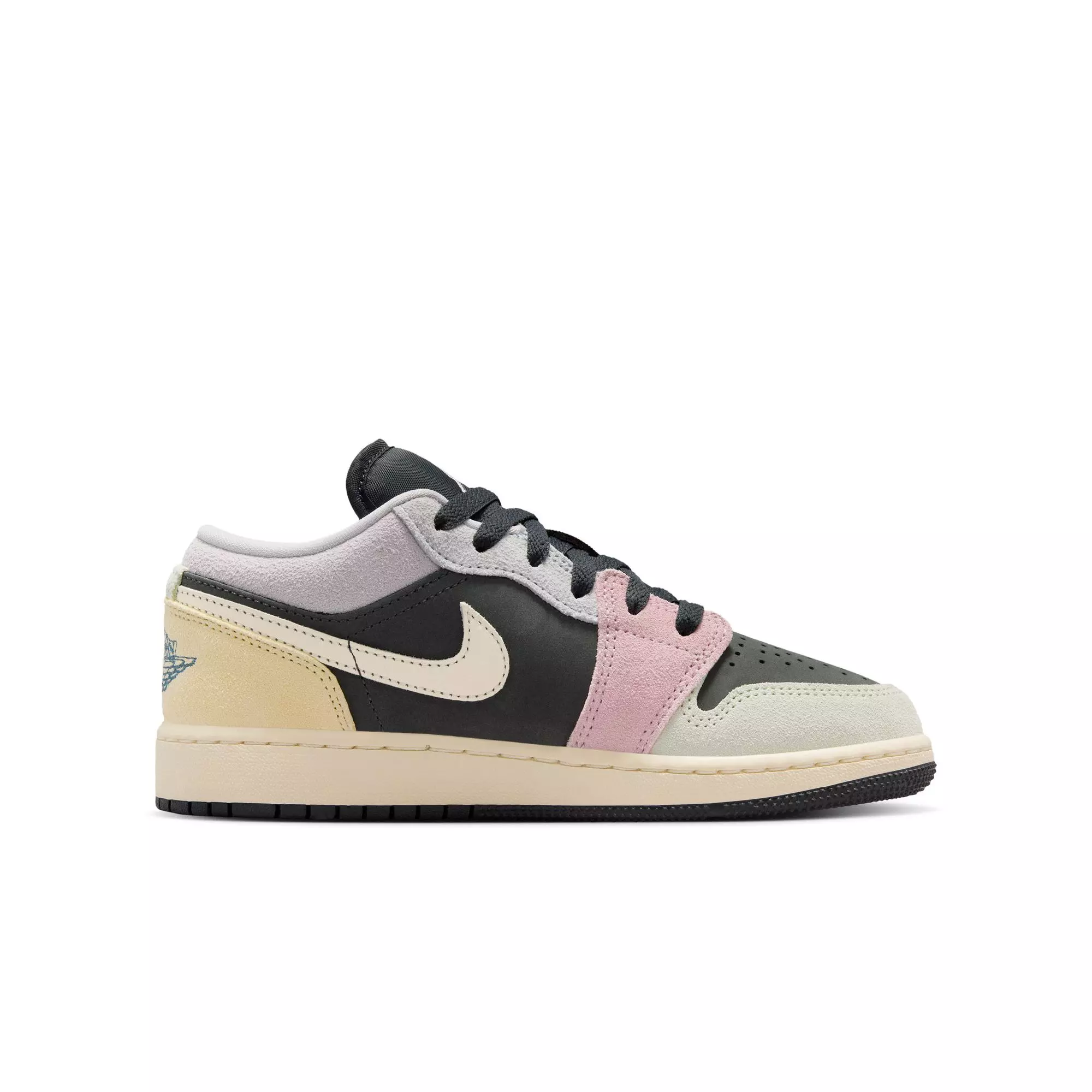 Jordan 1 Low SE "Anthracite/Sail/Muslin/Iris Whisper" Grade School Boys' Shoe - MULTI-COLOR