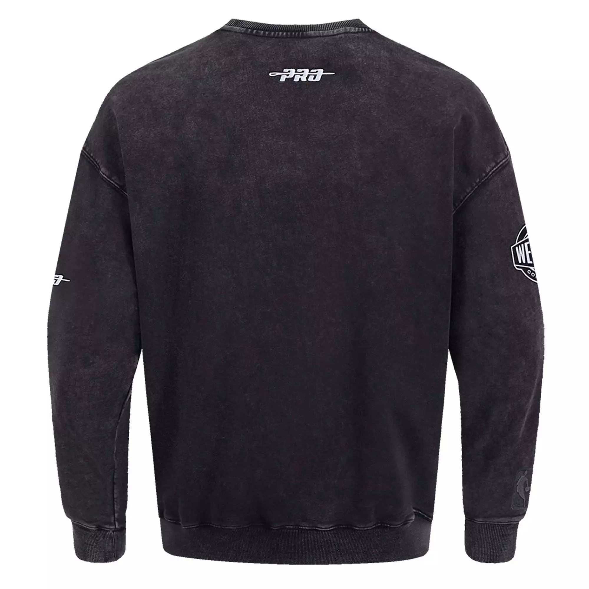 Pro Standard Oklahoma City Thunder Shadow Fleece Crew Sweater-Black - BLACK