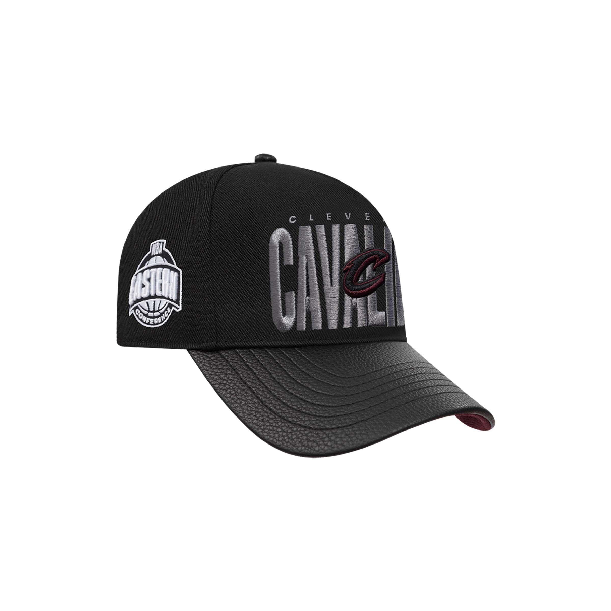 Pro Standard Cleveland Cavaliers Shadow Drop Snapback Hat-Black