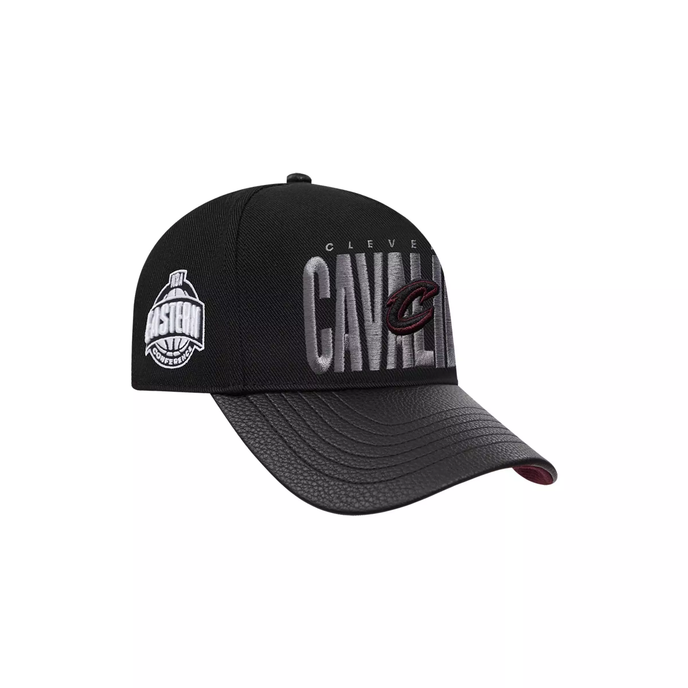 Pro Standard Cleveland Cavaliers Shadow Drop Snapback Hat-Black - BLACK