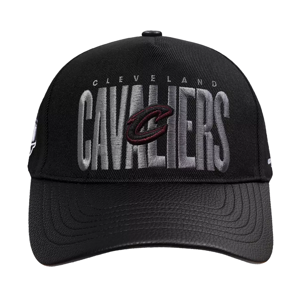 Pro Standard Cleveland Cavaliers Shadow Drop Snapback Hat-Black - BLACK