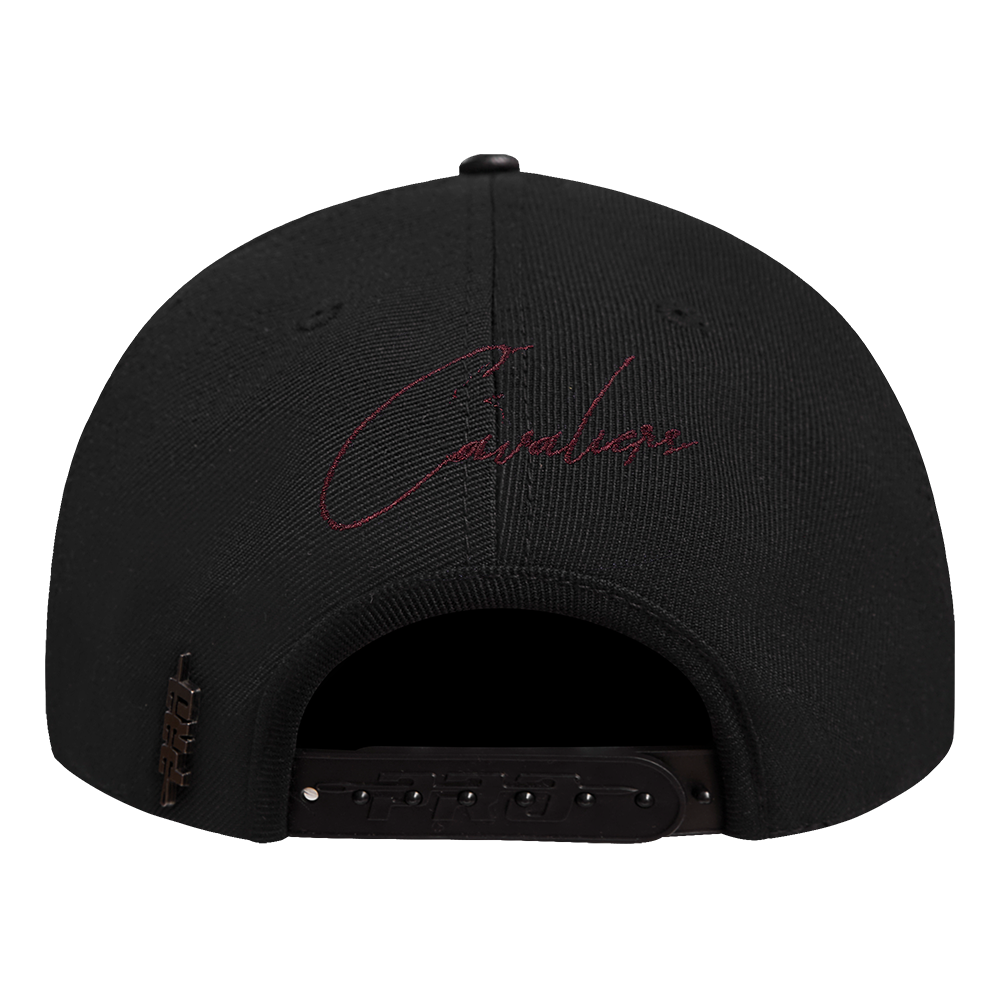 Pro Standard Cleveland Cavaliers Shadow Drop Snapback Hat-Black