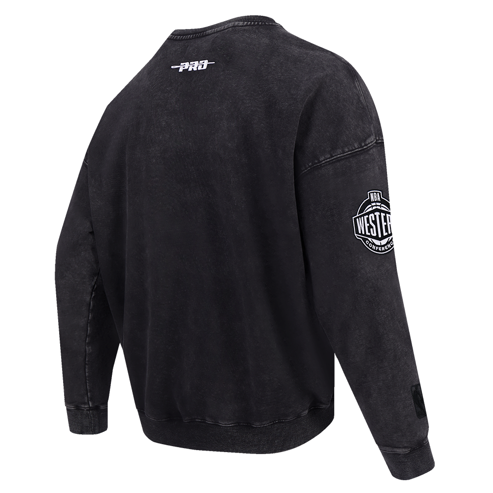 Pro Standard Cleveland Cavaliers Shadow Fleece Crew Sweater-Black - BLACK Thumbnail View 4