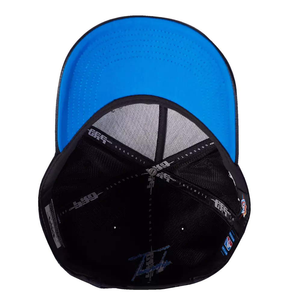 Pro Standard Oklahoma City Thunder Shadow Drop Snapback Hat-Black - BLACK
