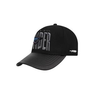 Pro Standard Oklahoma City Thunder Shadow Drop Snapback Hat-Black